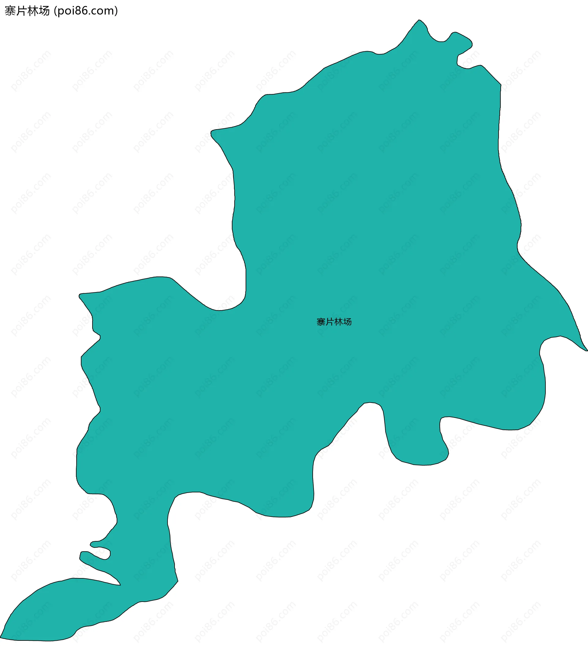 寨片林场边界地图