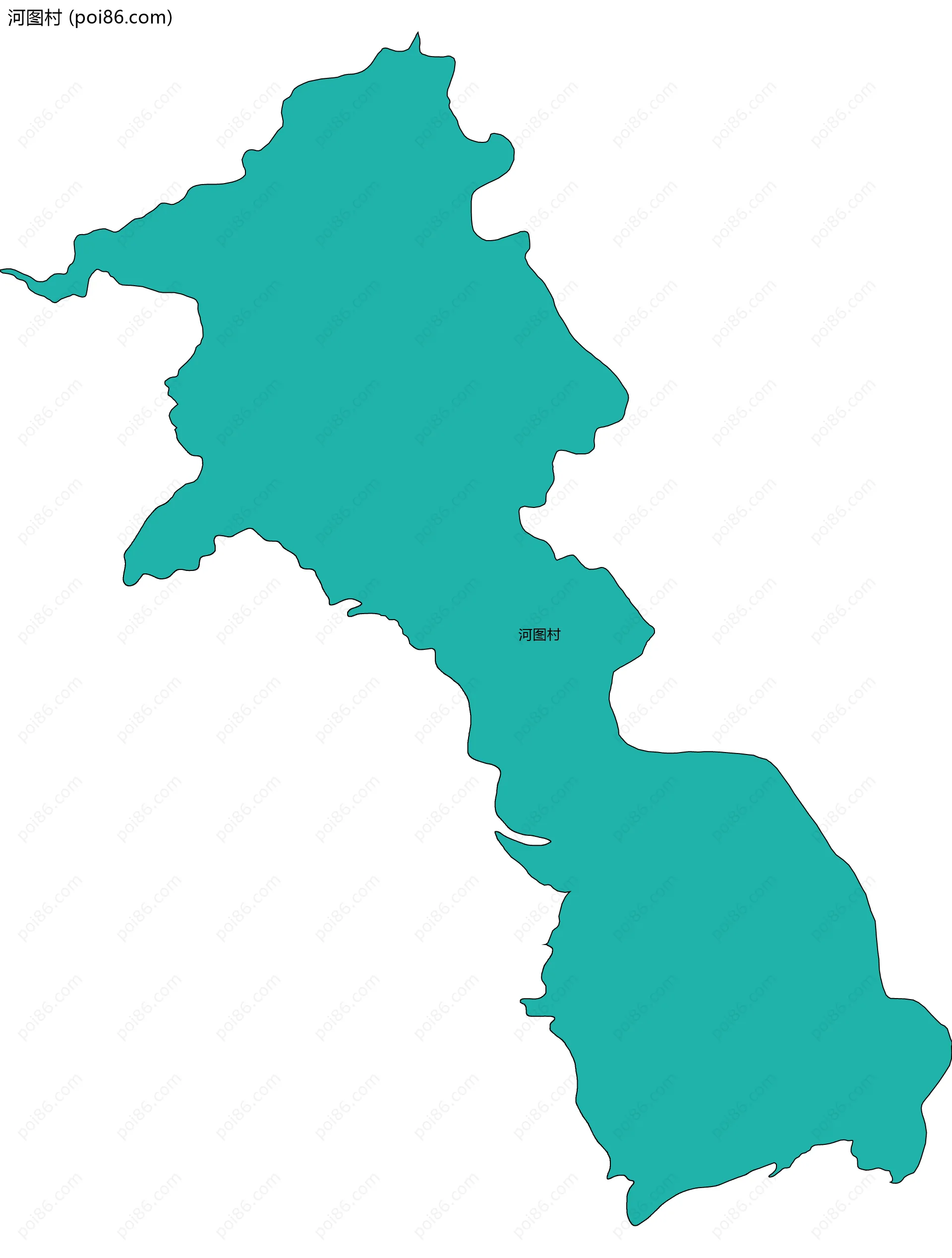 河图村边界地图