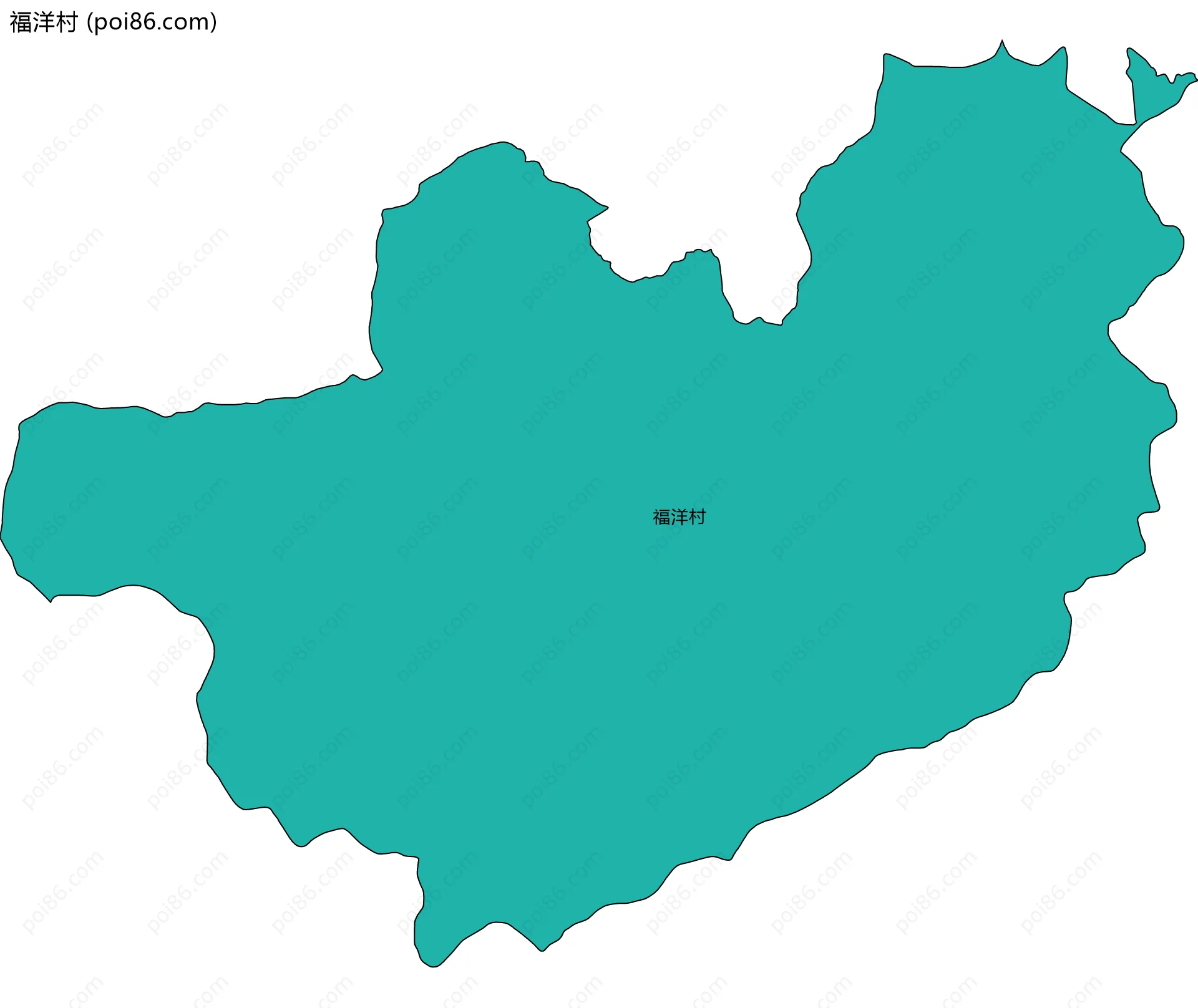 福洋村边界地图