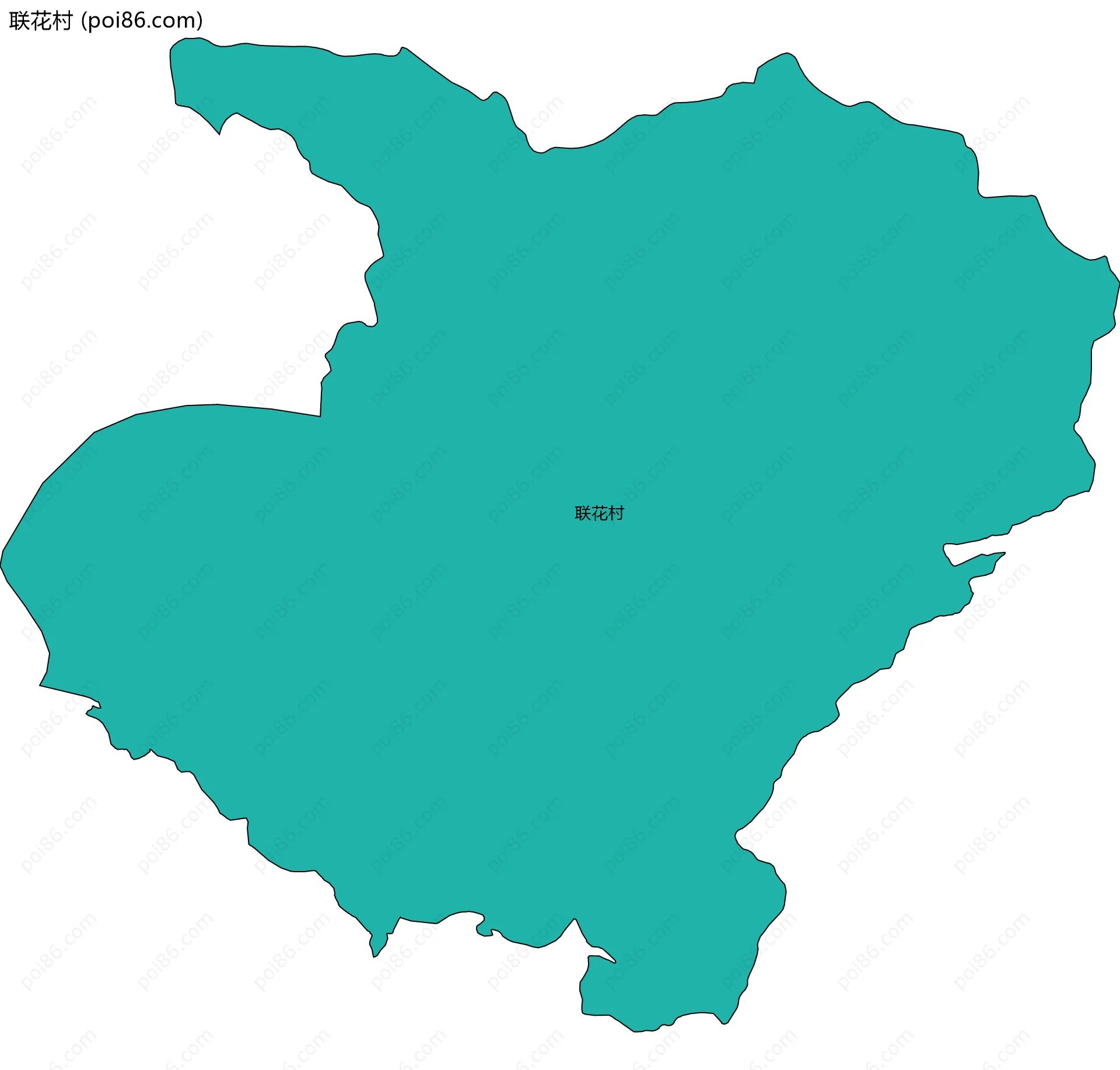 联花村边界地图
