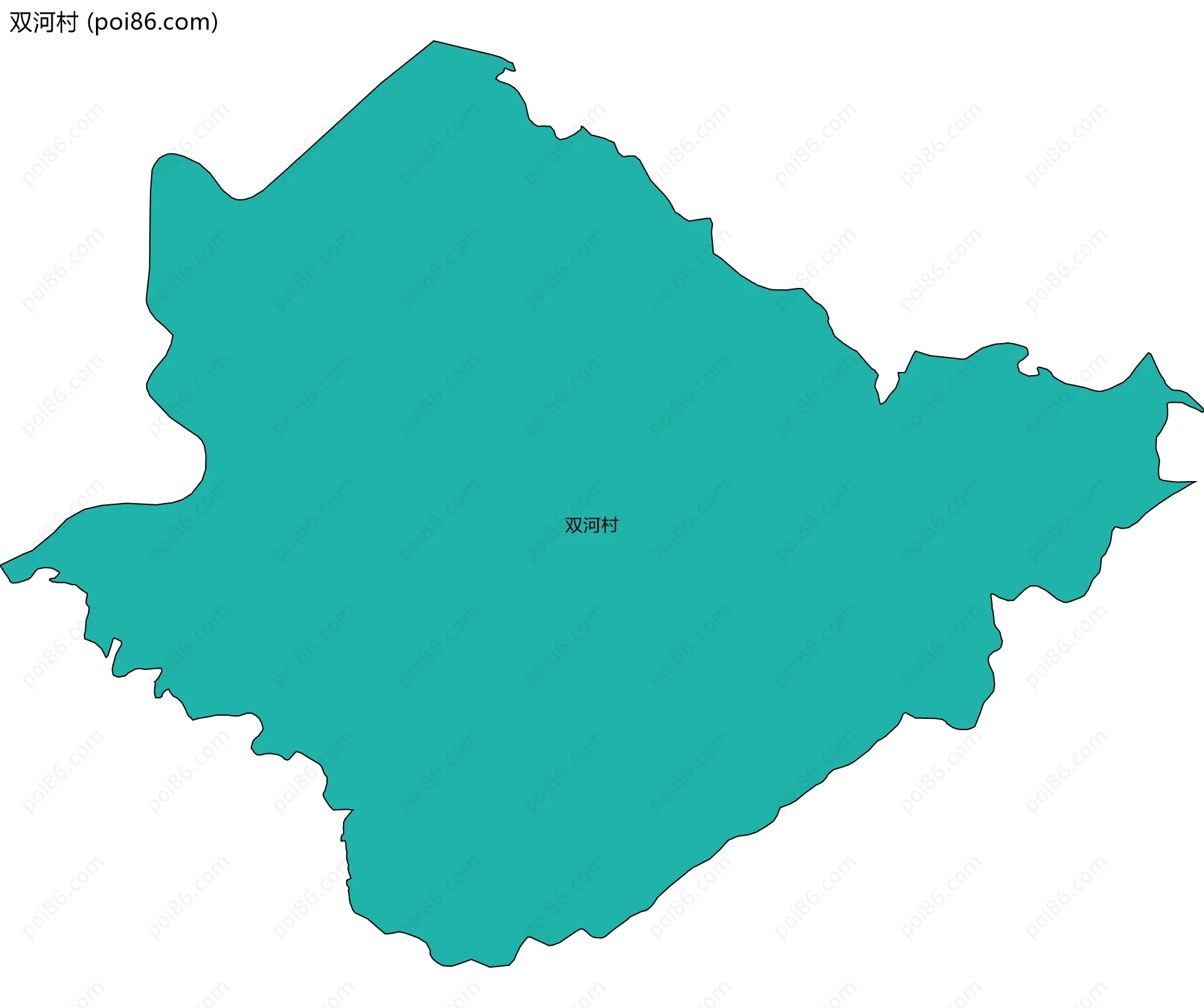 双河村边界地图