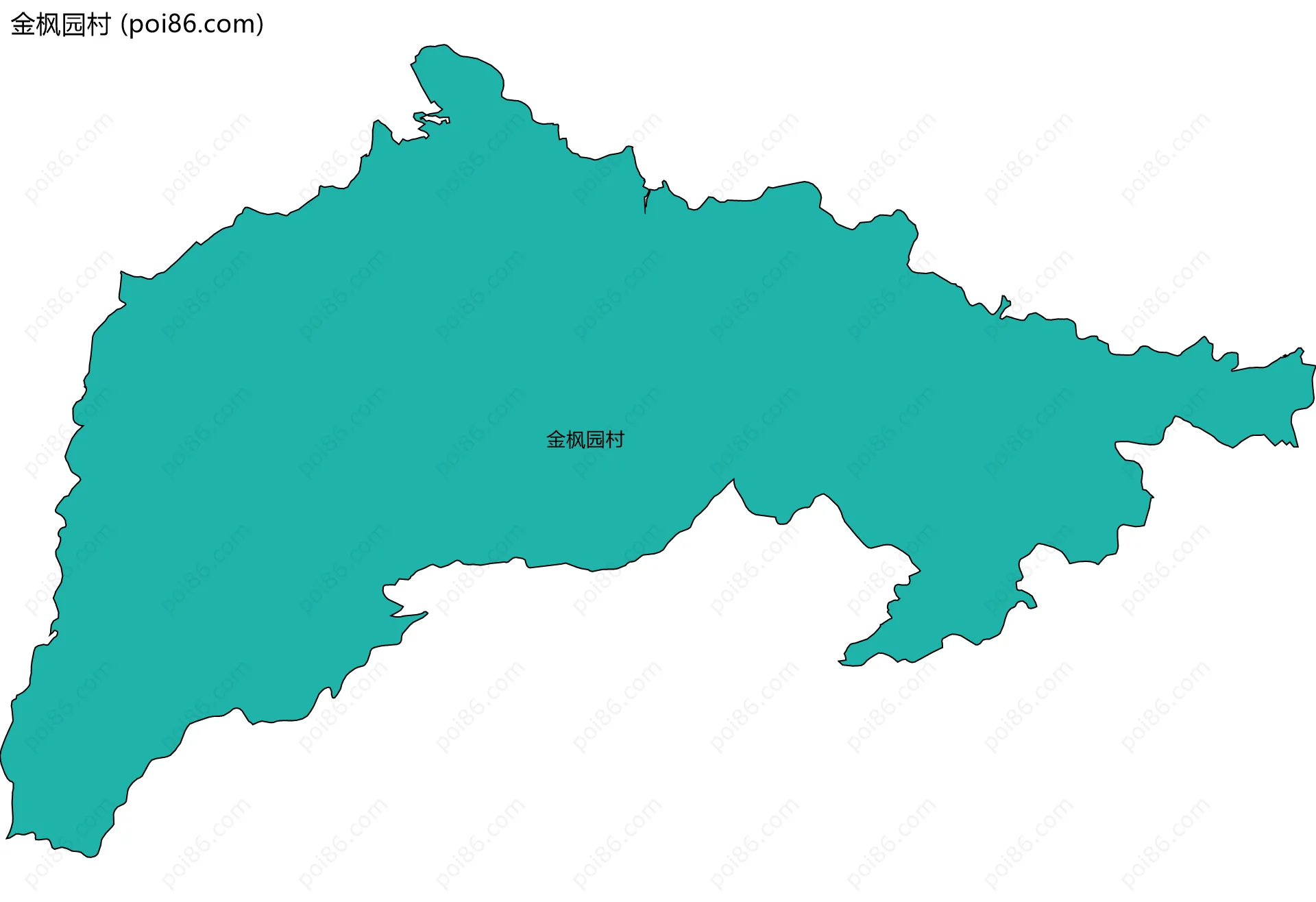 金枫园村边界地图