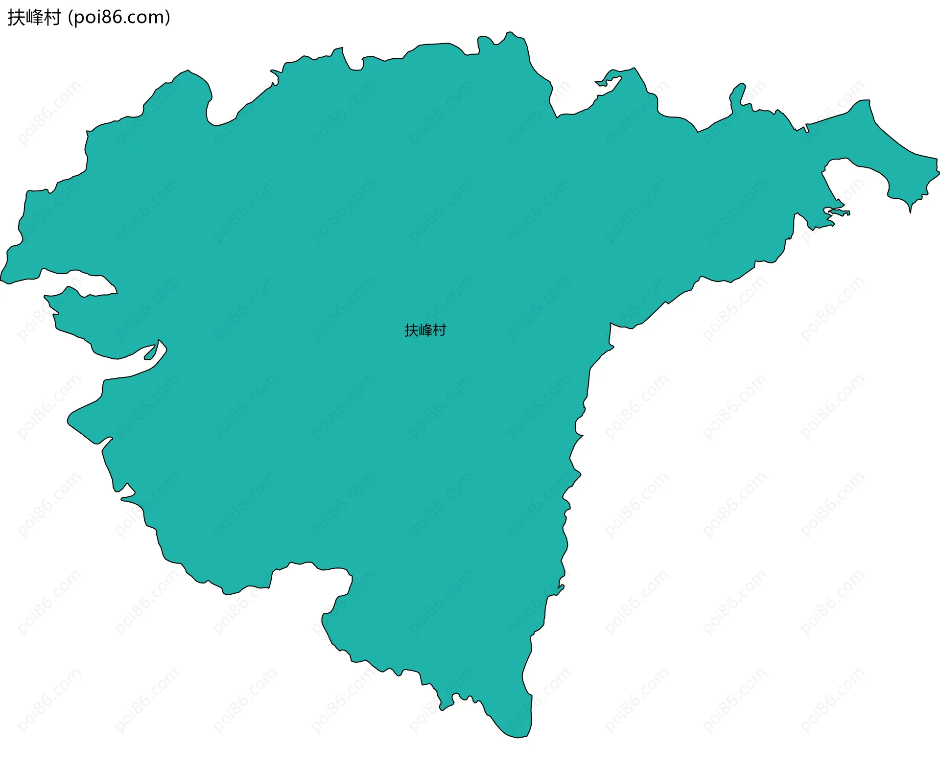 扶峰村边界地图