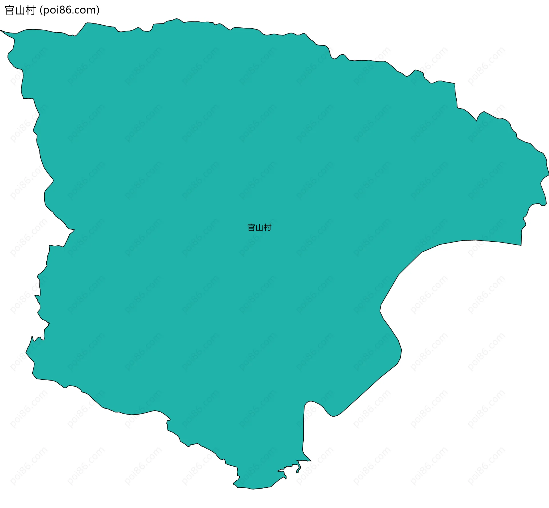 官山村边界地图