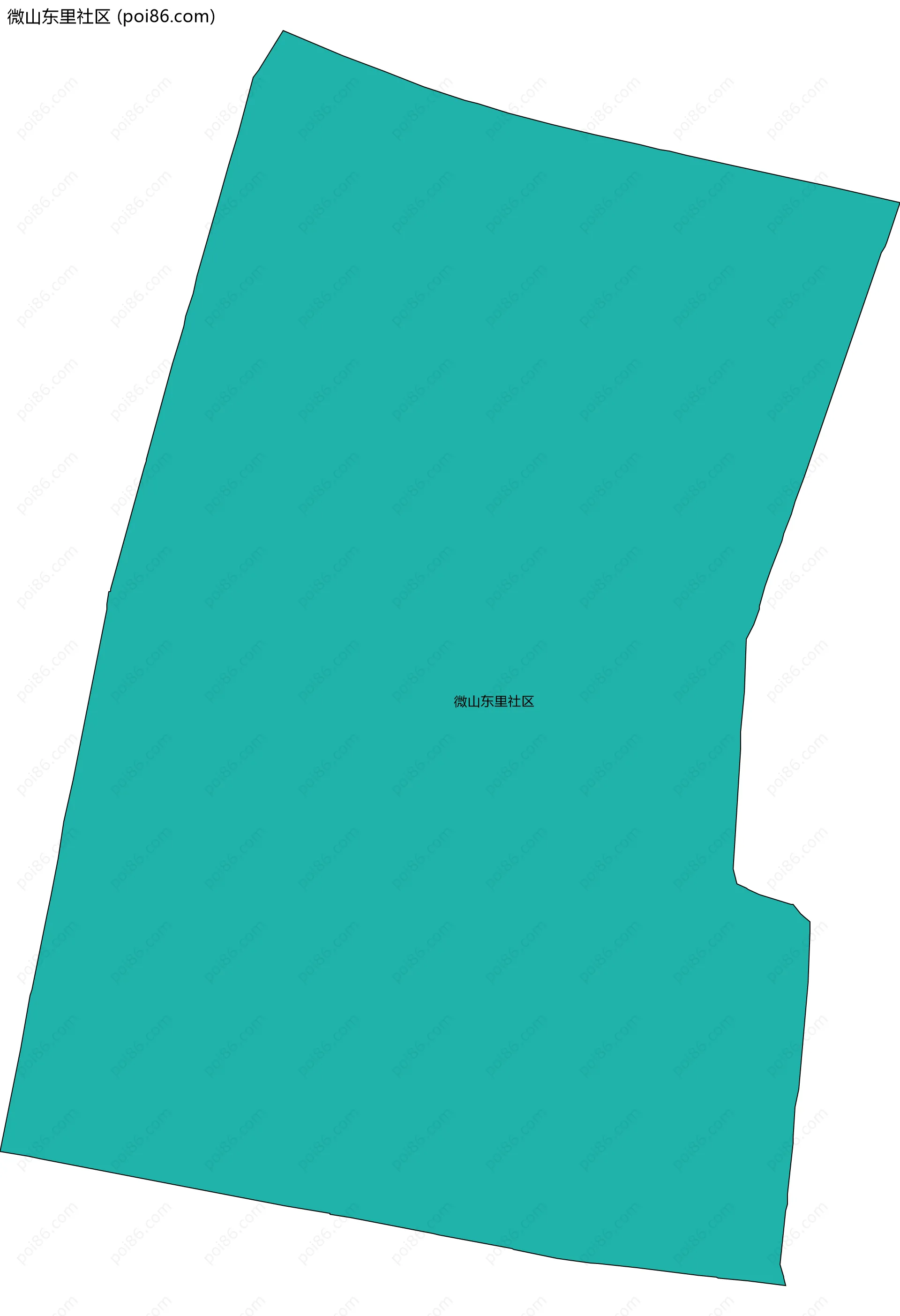 微山东里社区边界地图