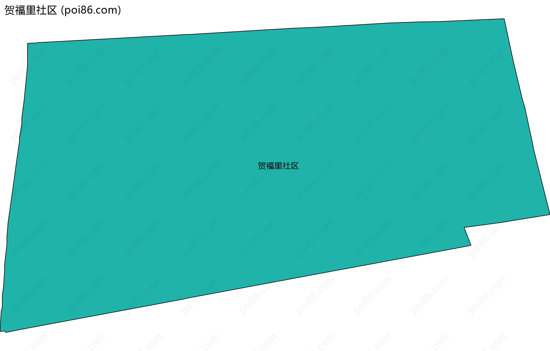 贺福里社区边界地图