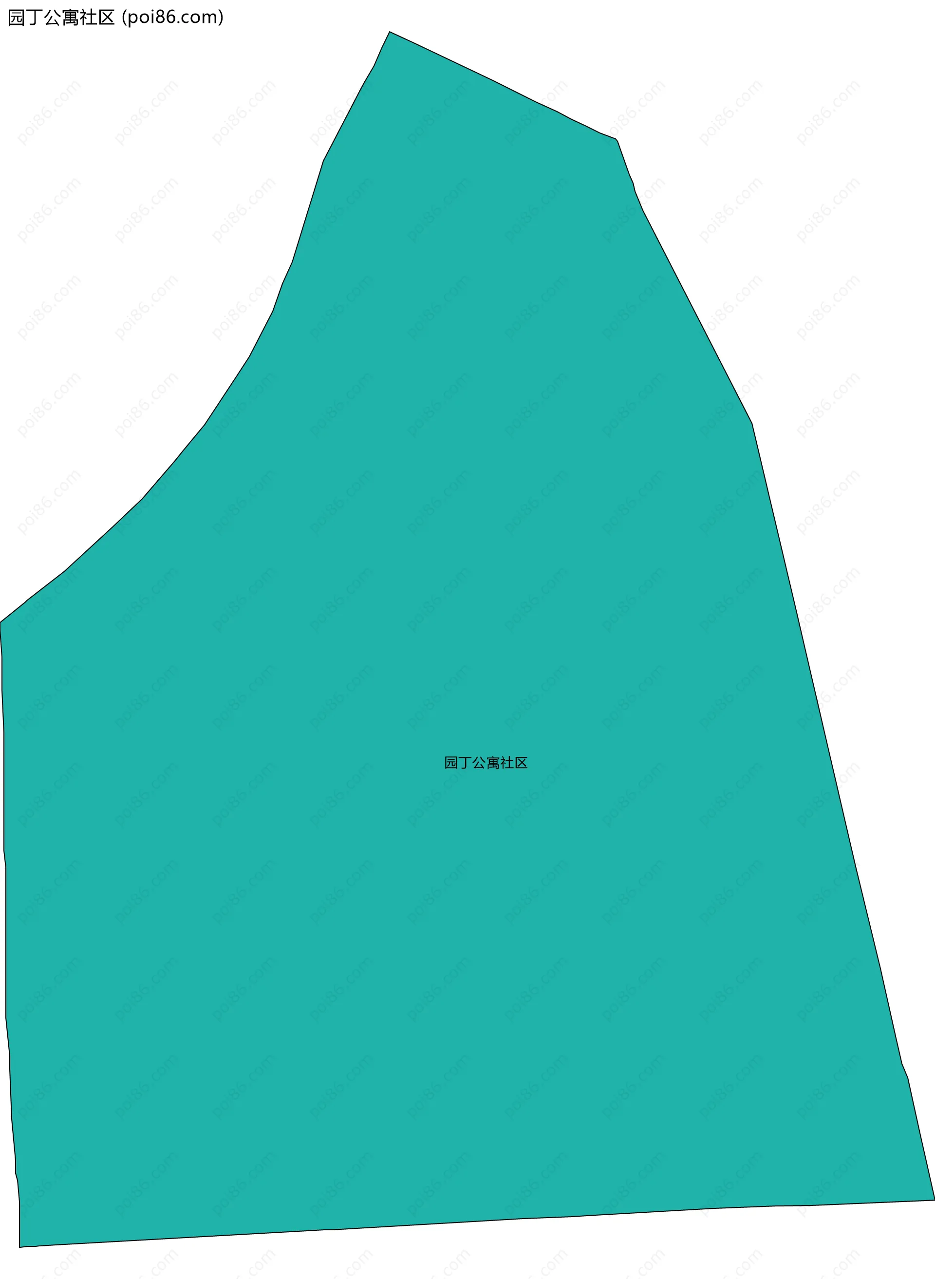 园丁公寓社区边界地图