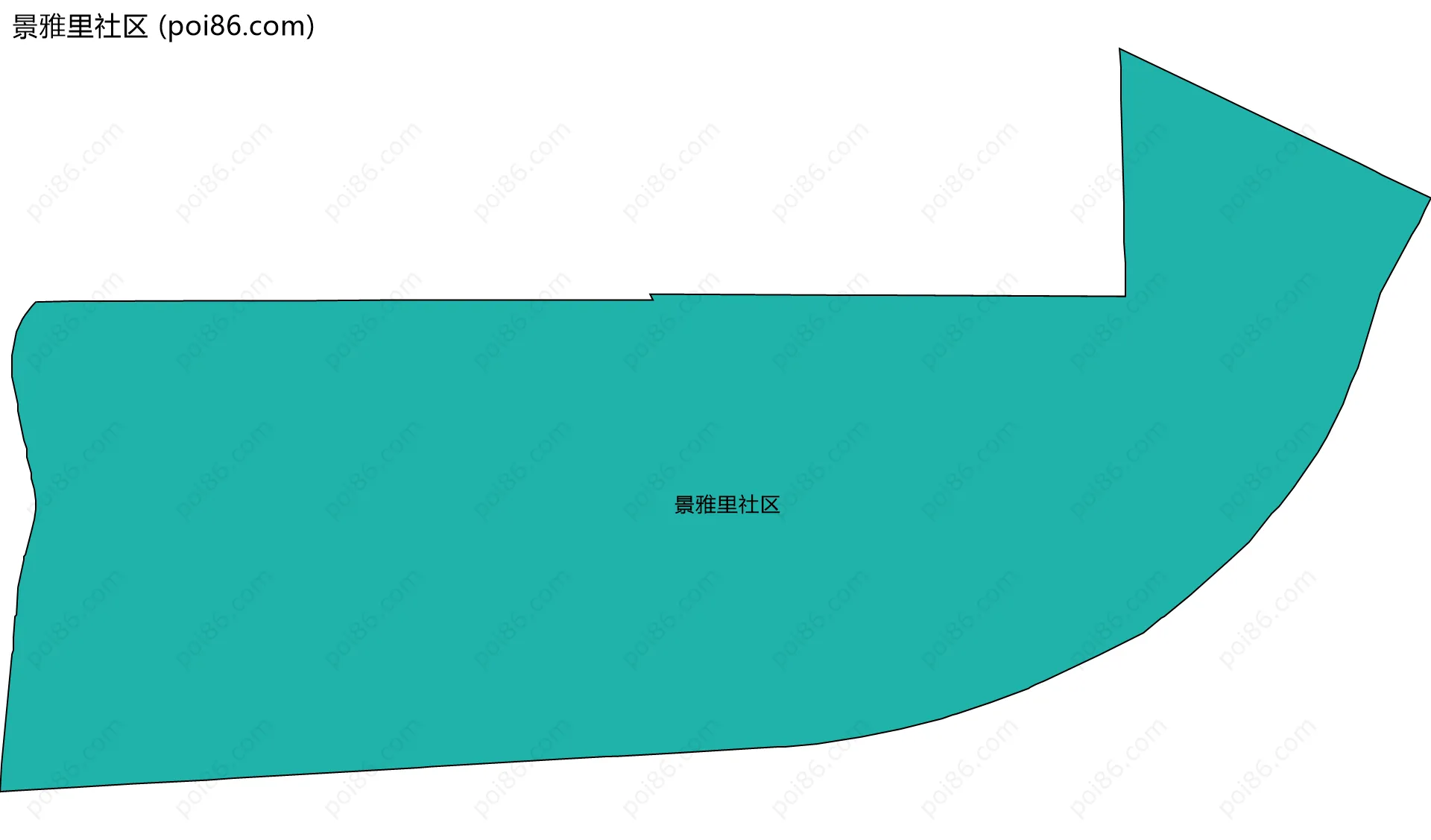 景雅里社区边界地图
