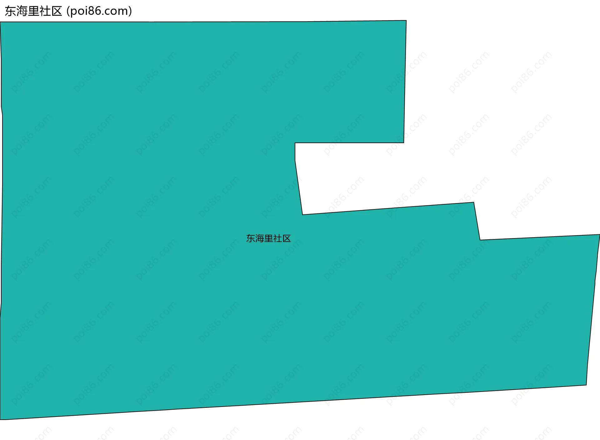 东海里社区边界地图