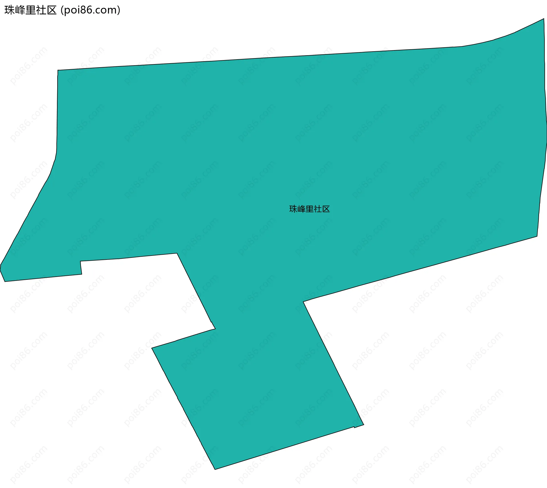 珠峰里社区边界地图