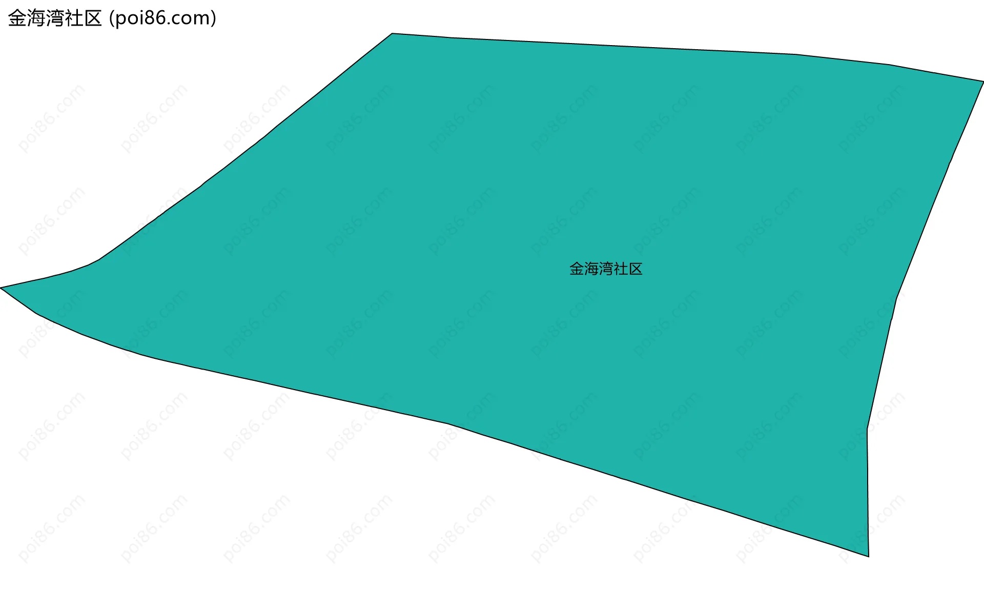 金海湾社区边界地图