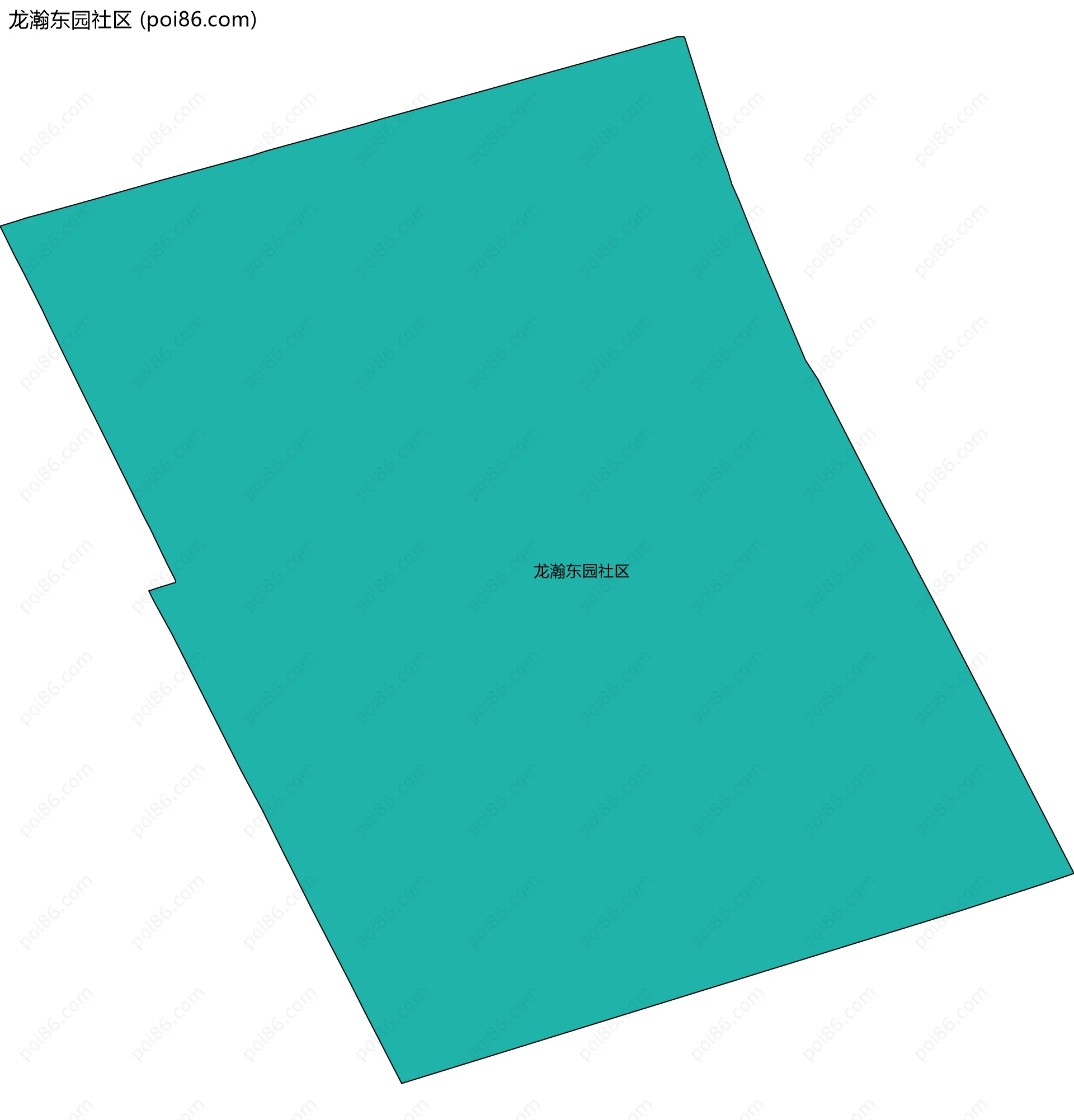 龙瀚东园社区边界地图