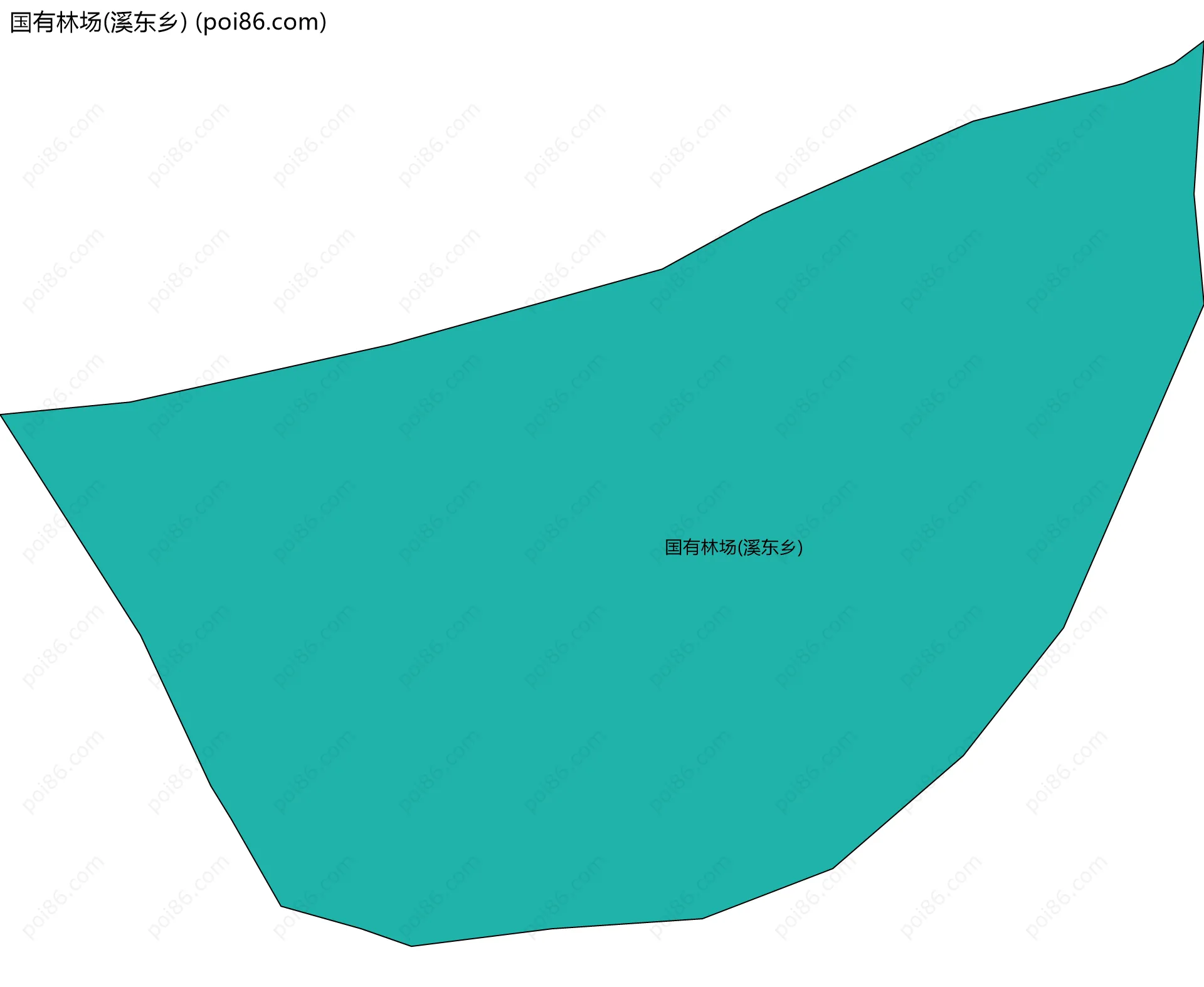 国有林场(溪东乡)边界地图
