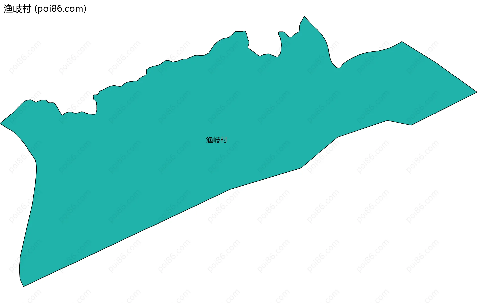 渔岐村边界地图