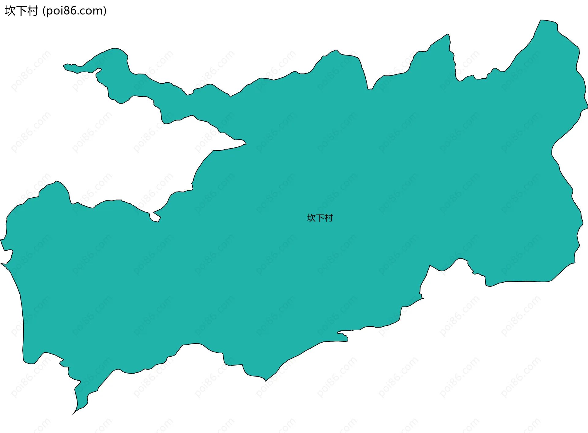 坎下村边界地图