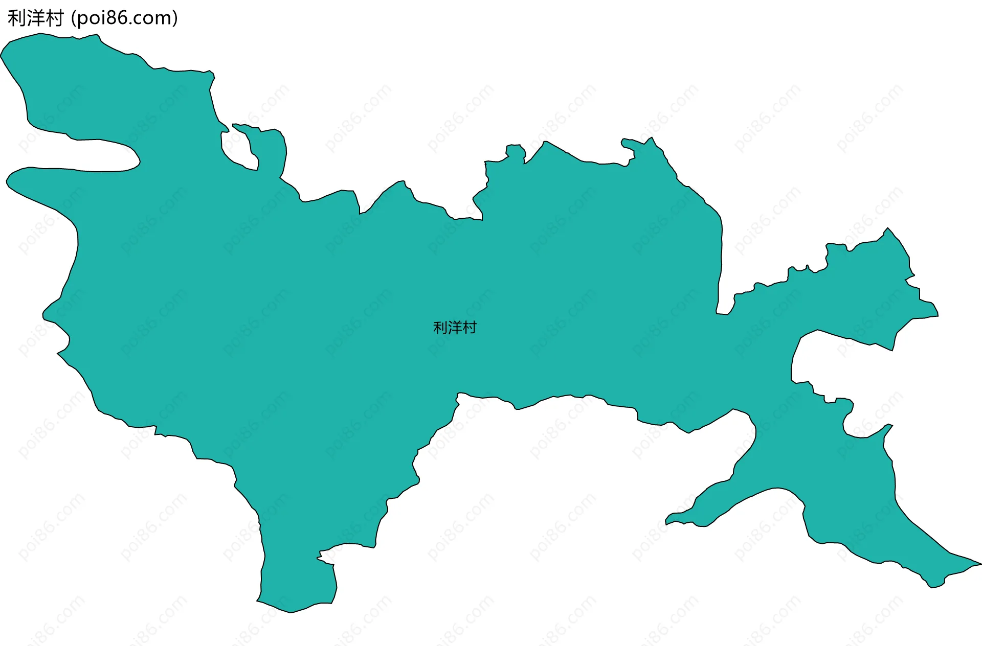 利洋村边界地图