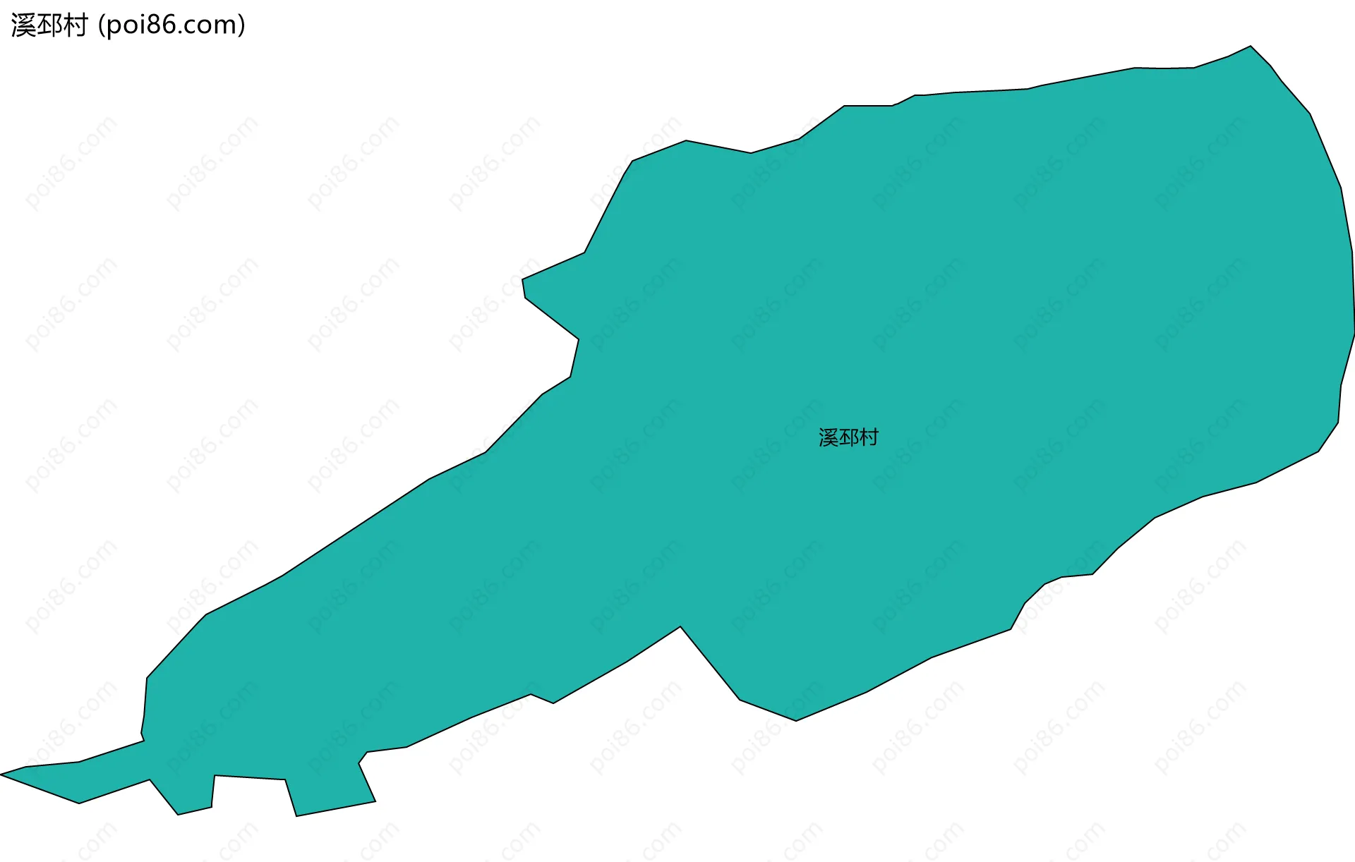 溪邳村边界地图