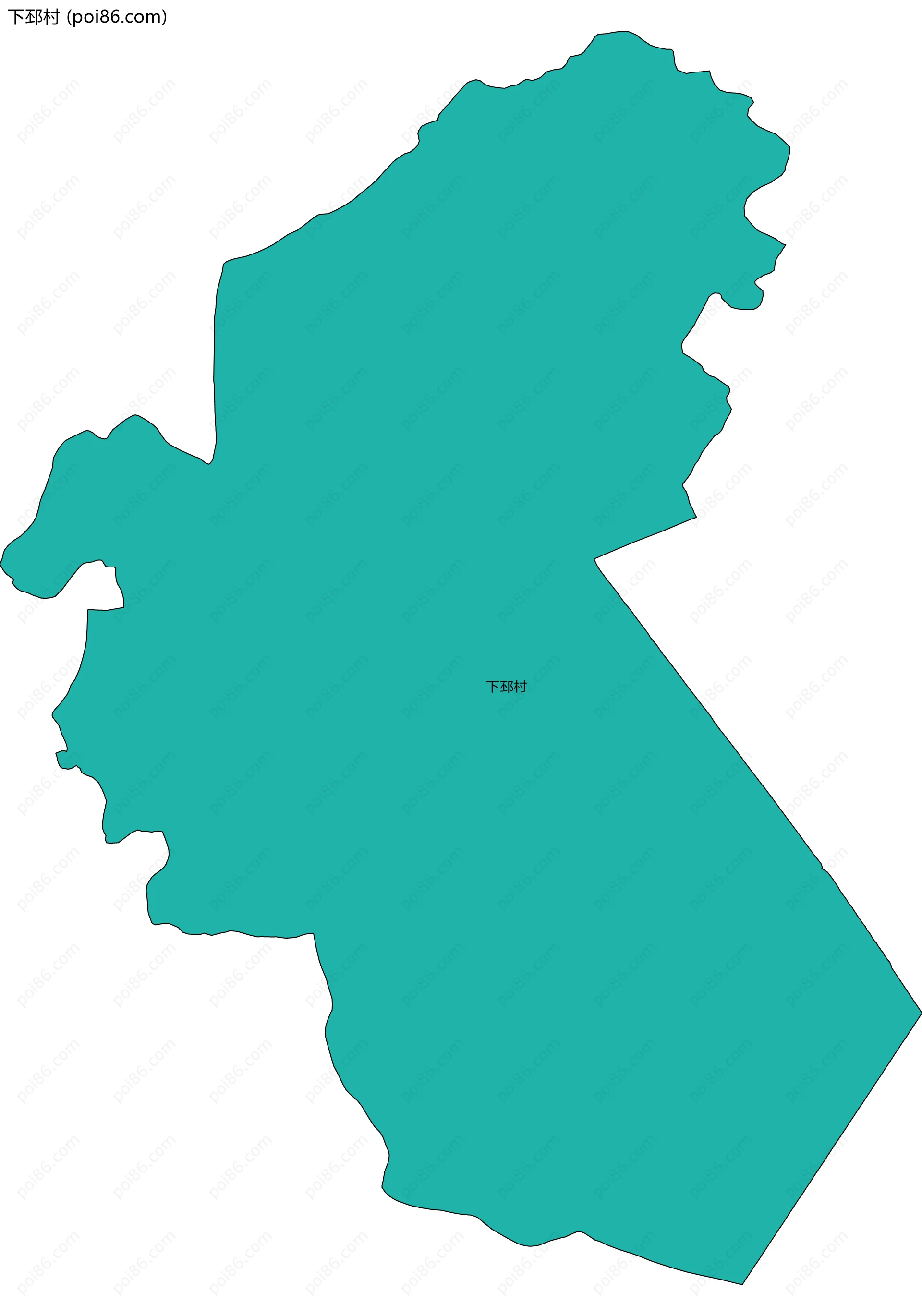 下邳村边界地图