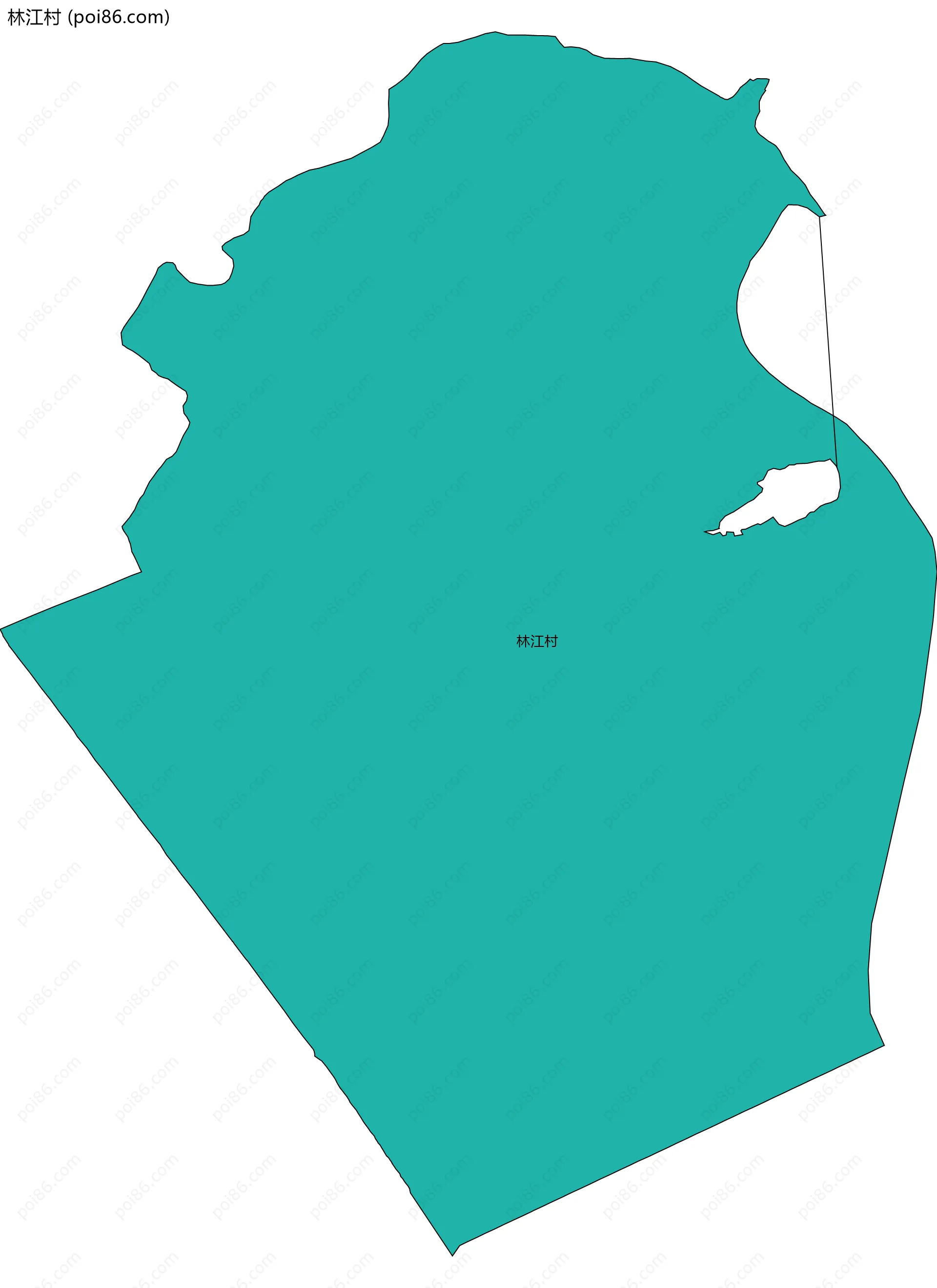 林江村边界地图