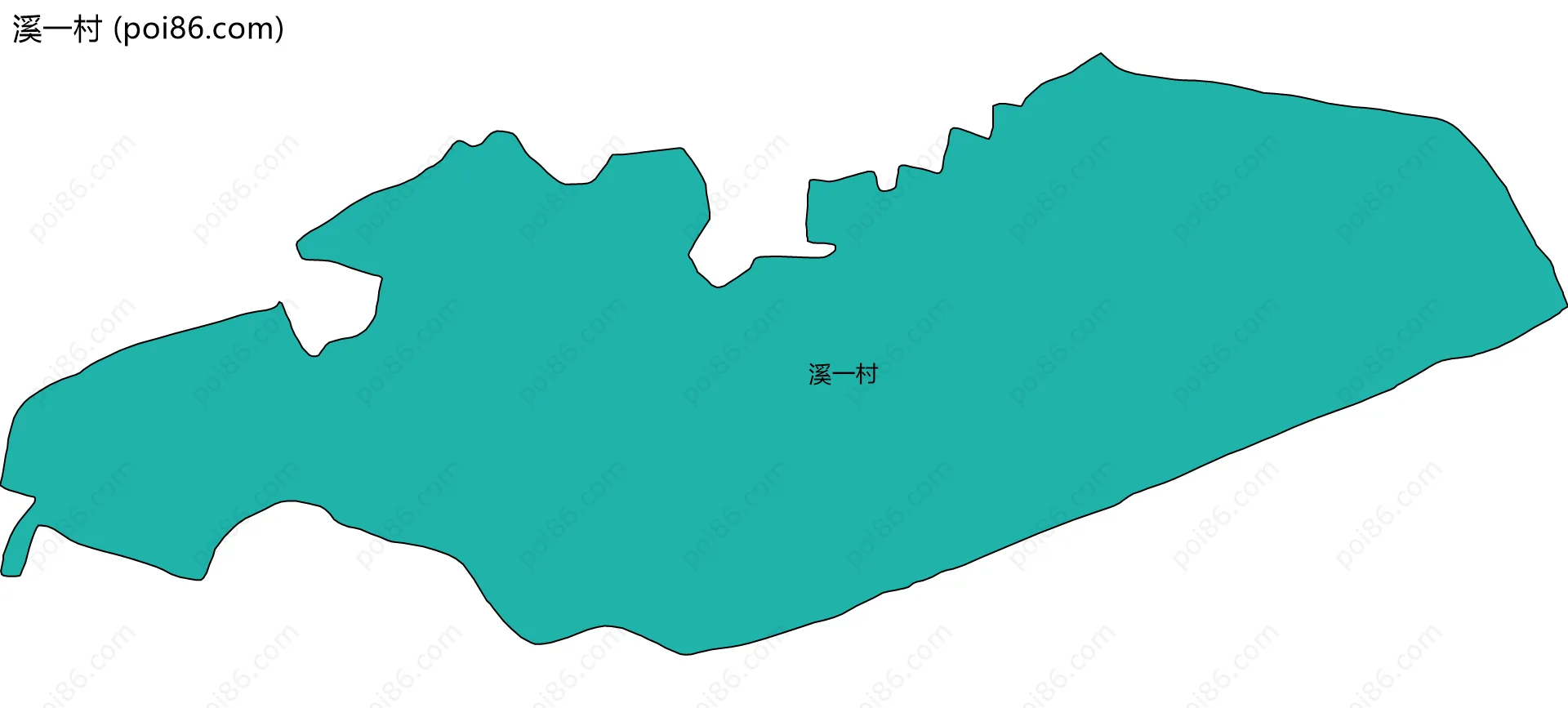 溪一村边界地图