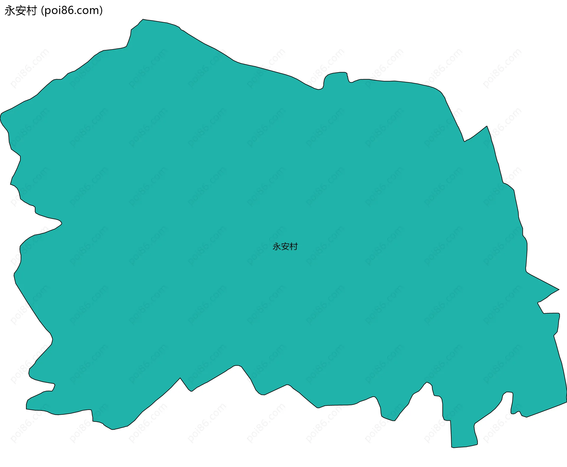 永安村边界地图