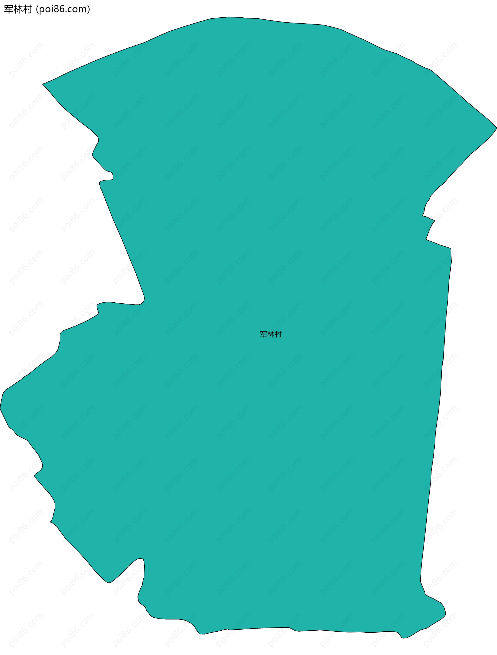 军林村边界地图