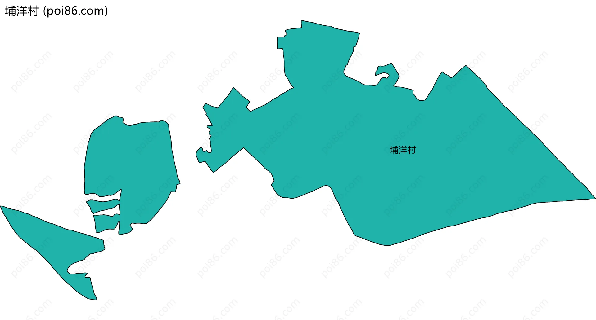 埔洋村边界地图