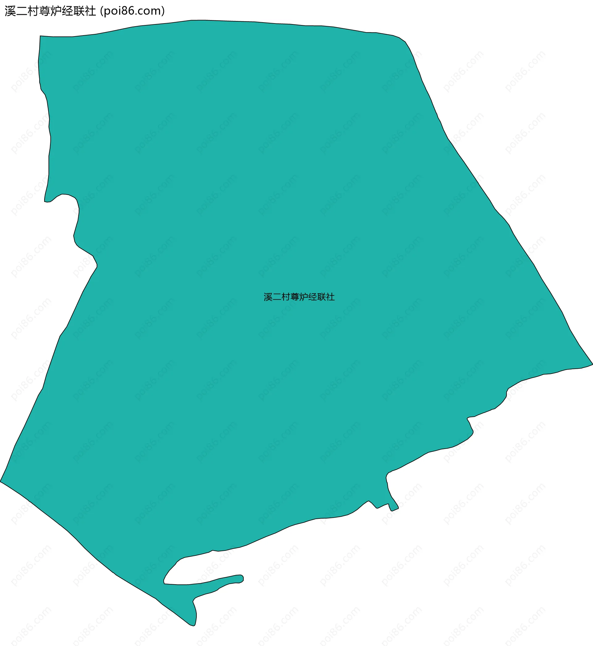 溪二村尊炉经联社边界地图