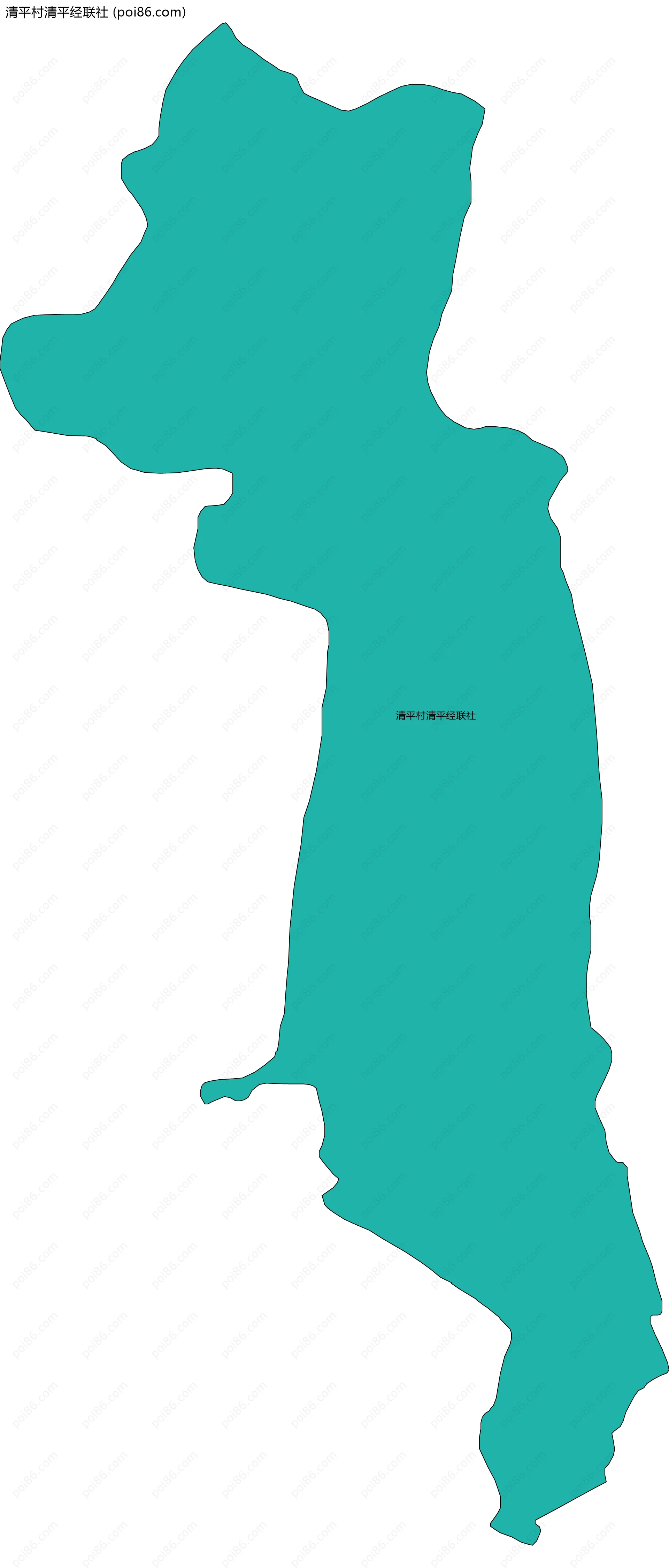 清平村清平经联社边界地图