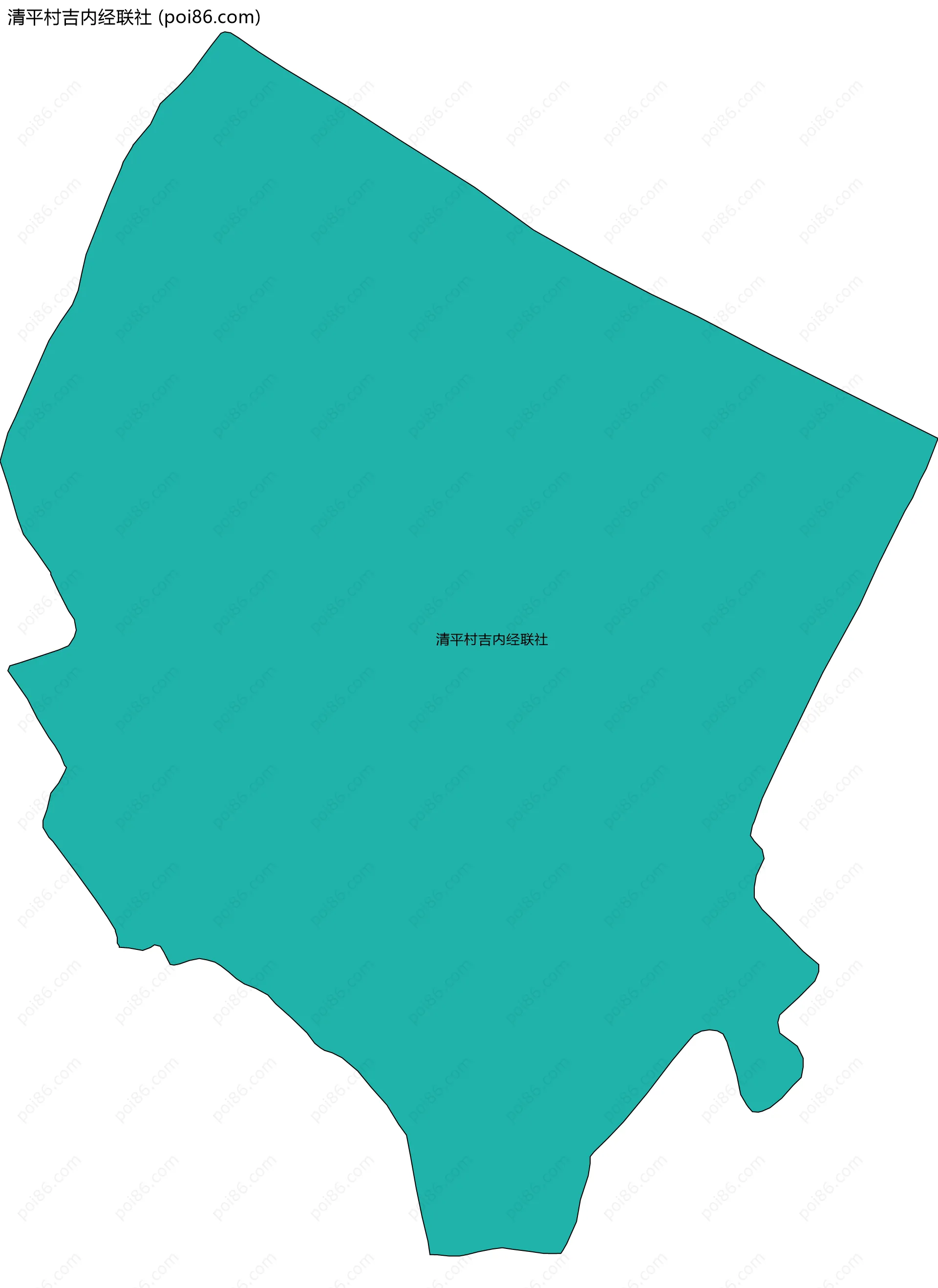 清平村吉内经联社边界地图