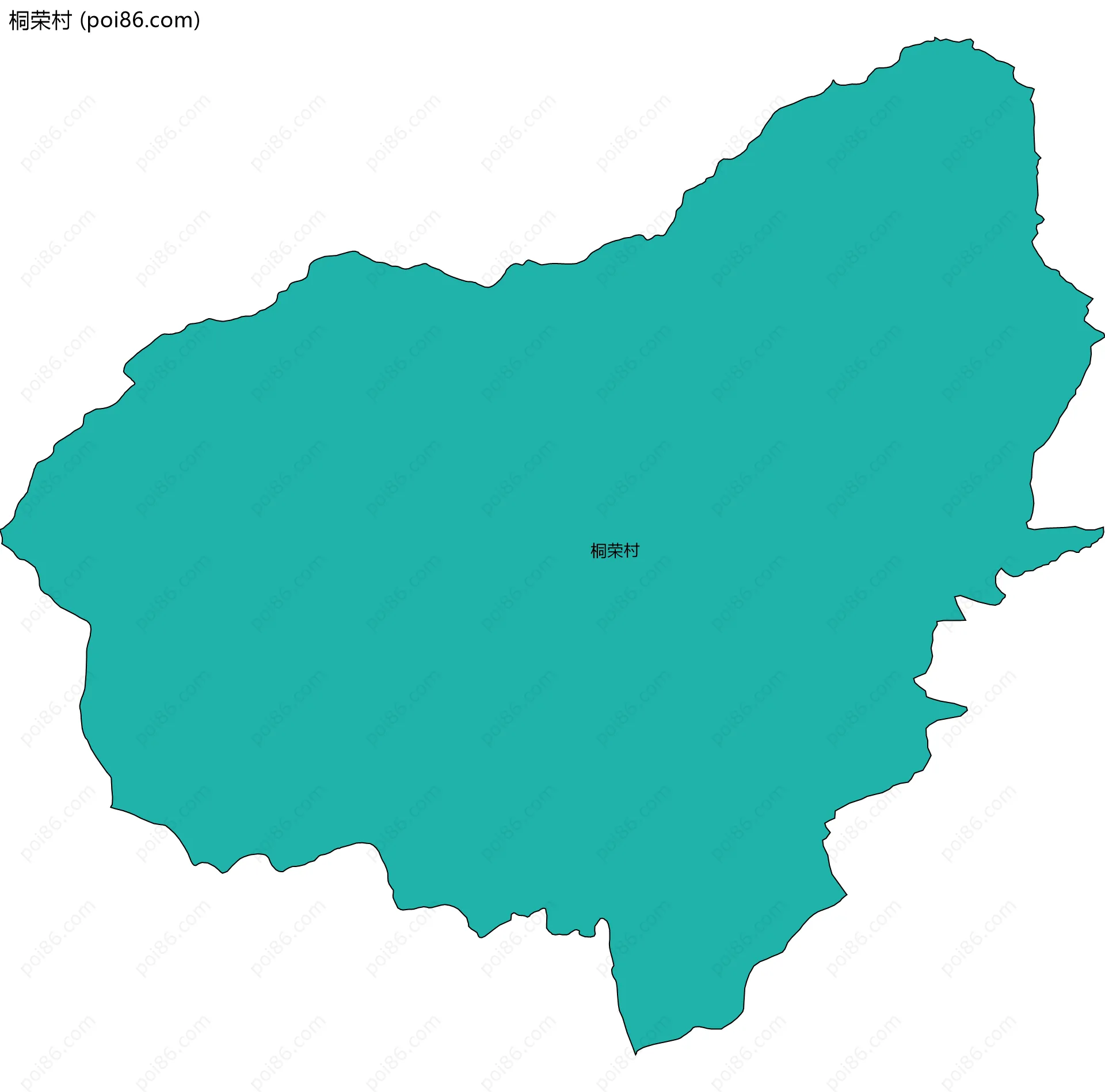 桐荣村边界地图