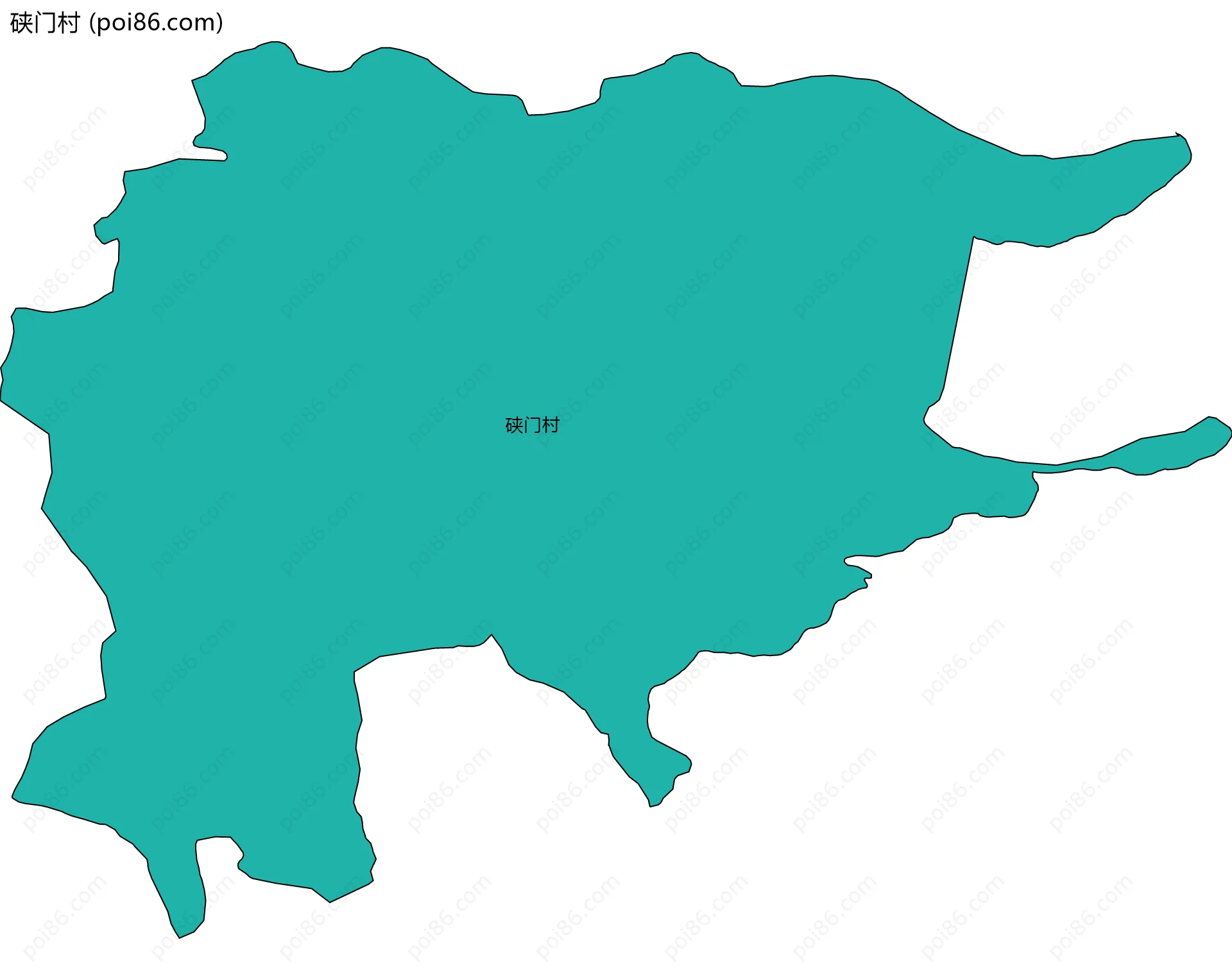 硖门村边界地图