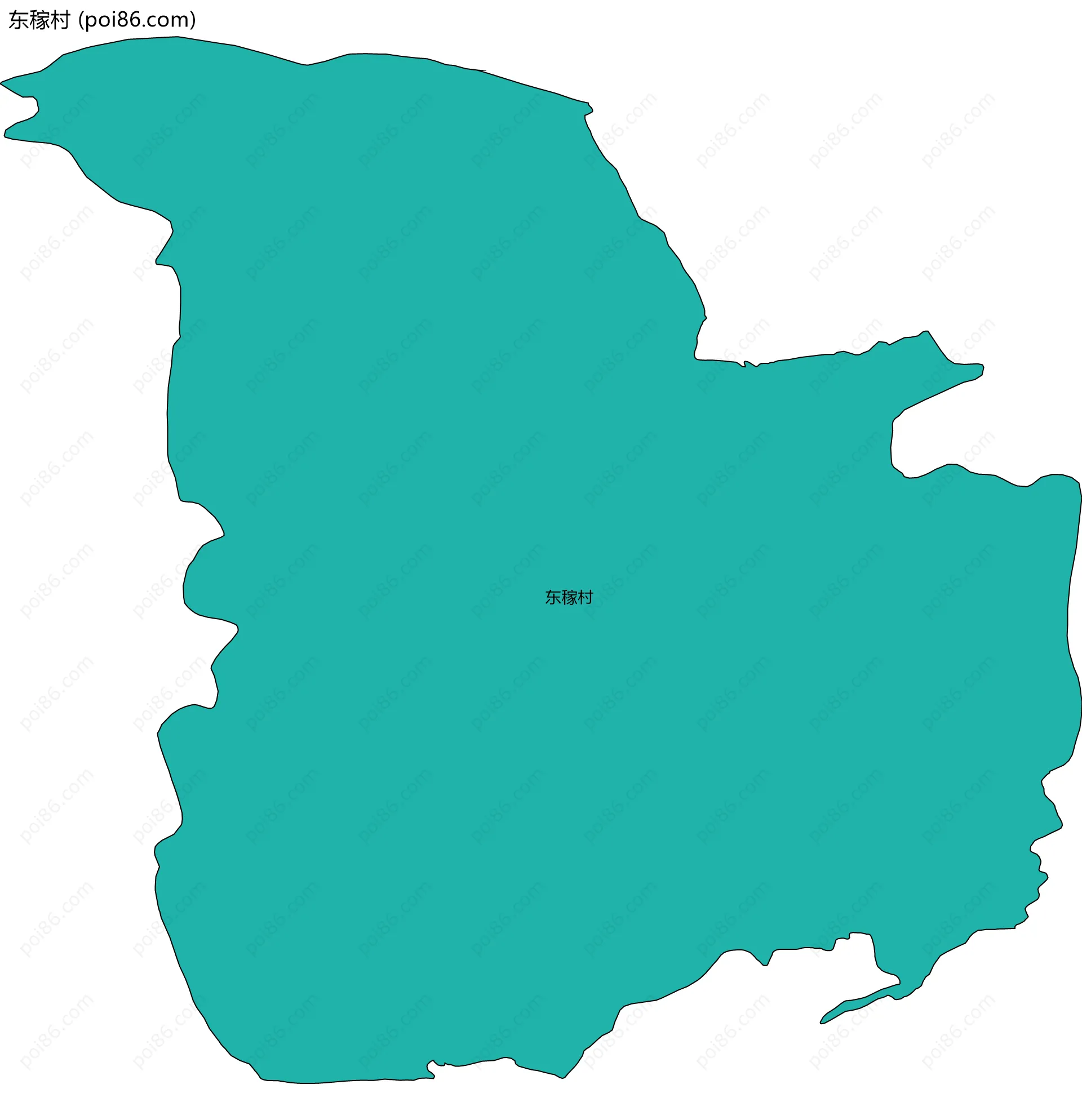 东稼村边界地图