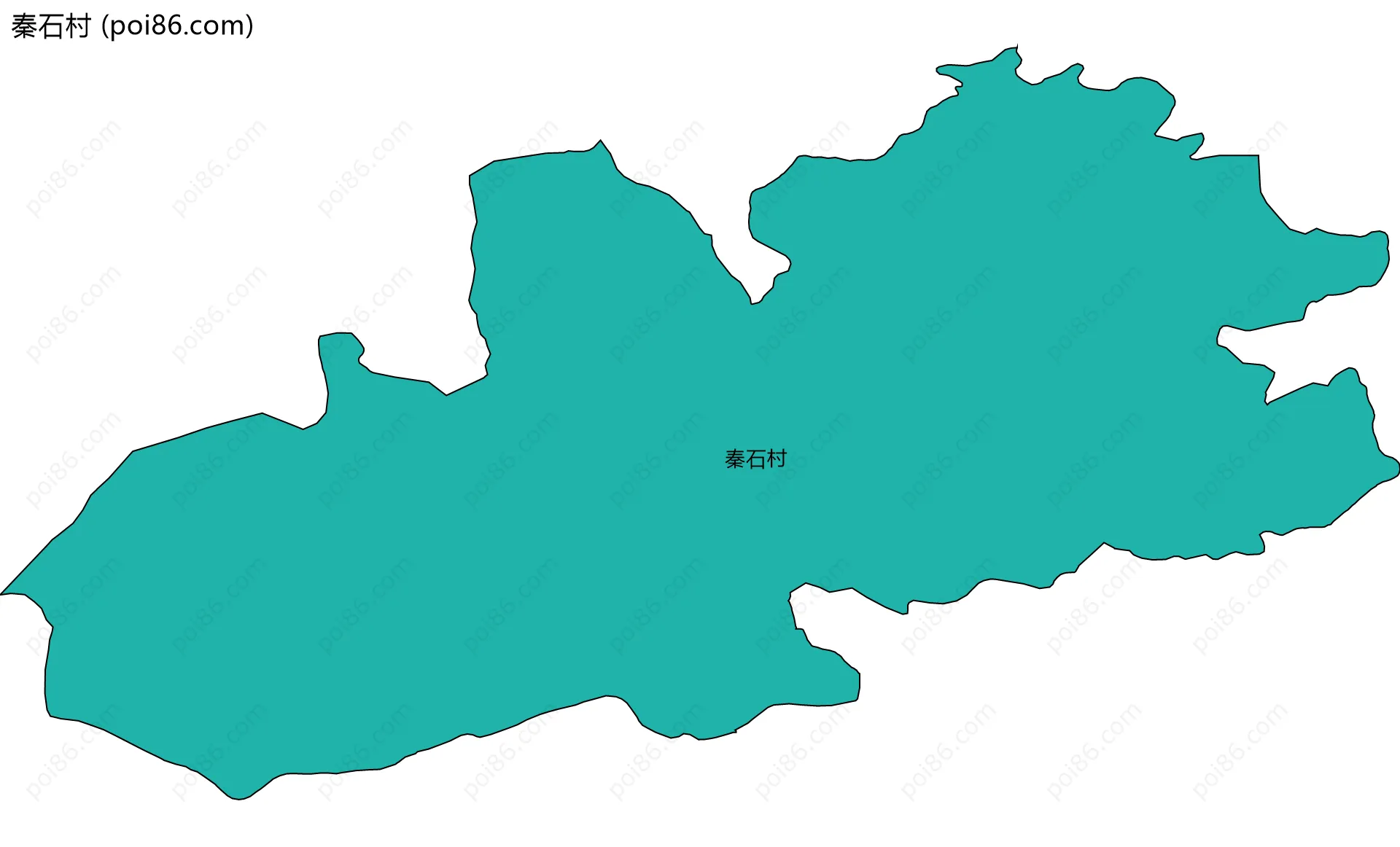 秦石村边界地图