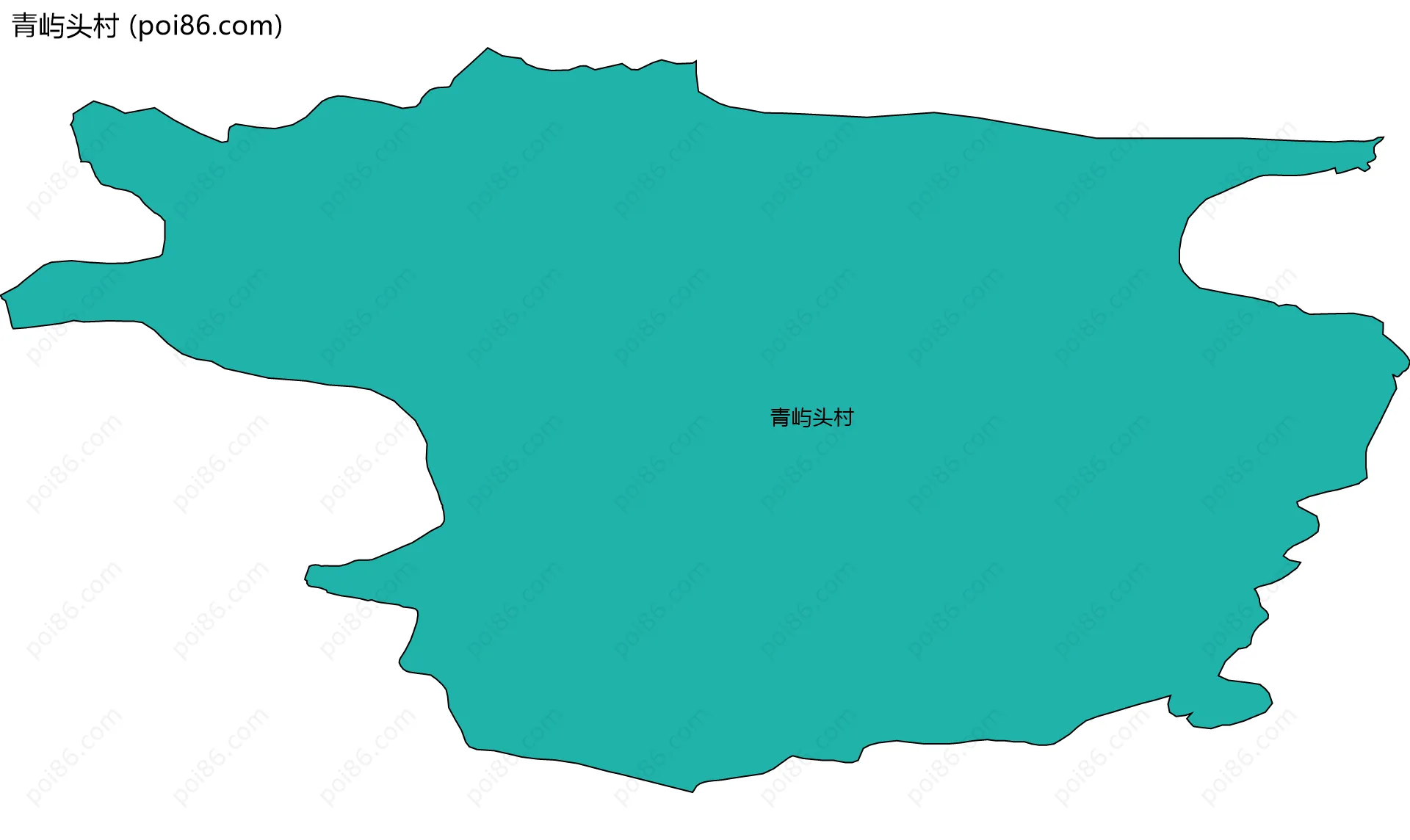 青屿头村边界地图