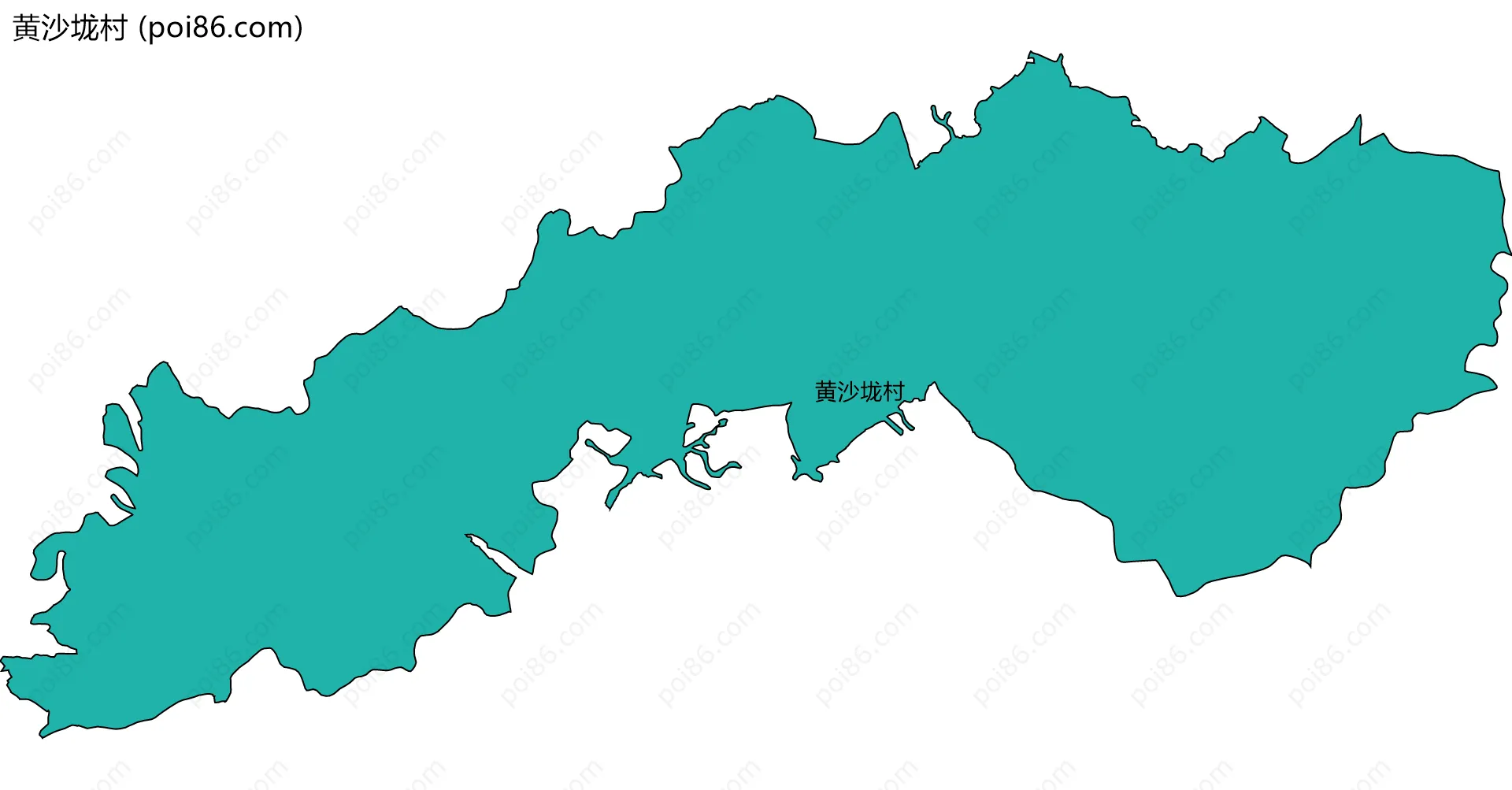 黄沙垅村边界地图