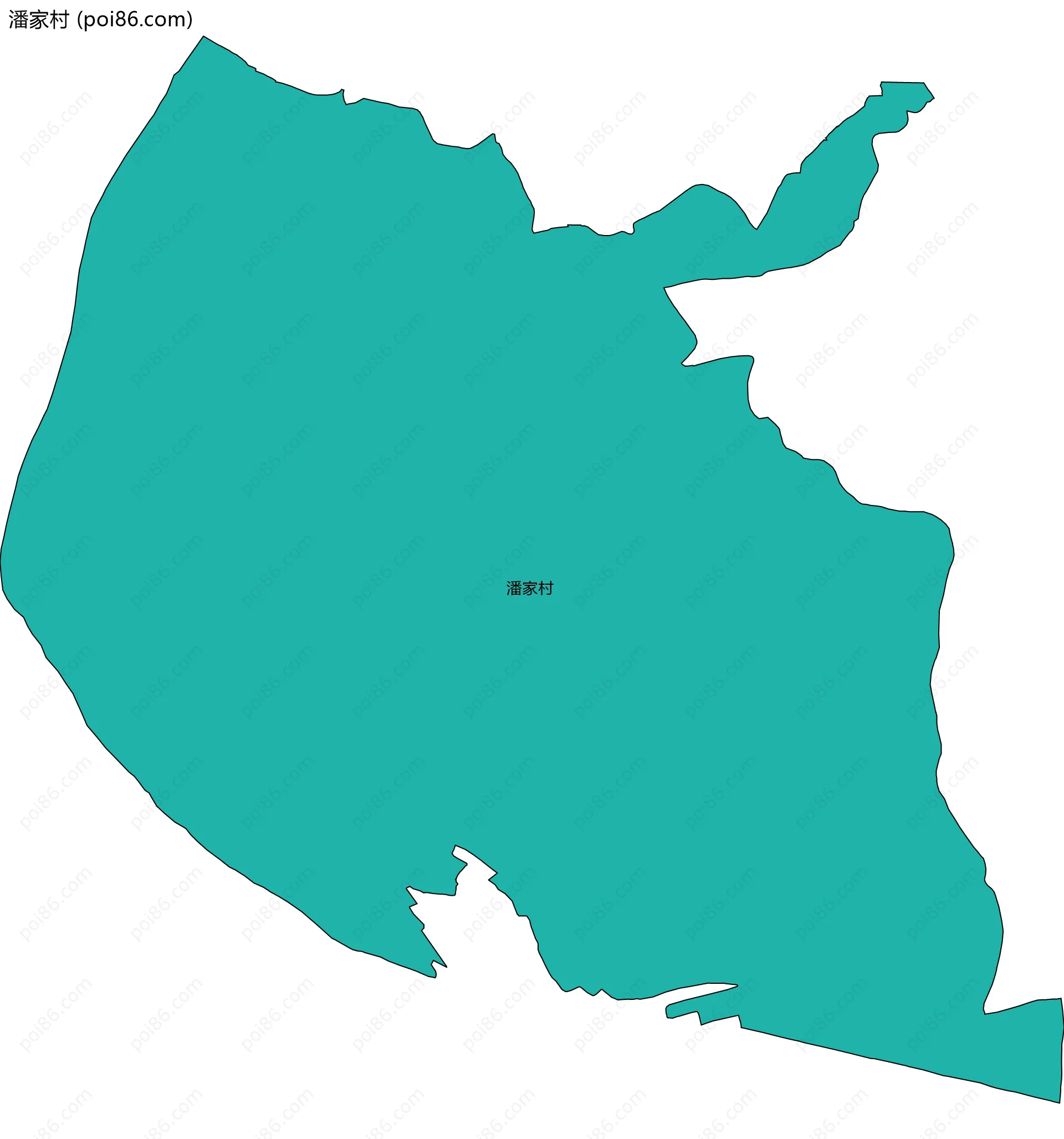 潘家村边界地图