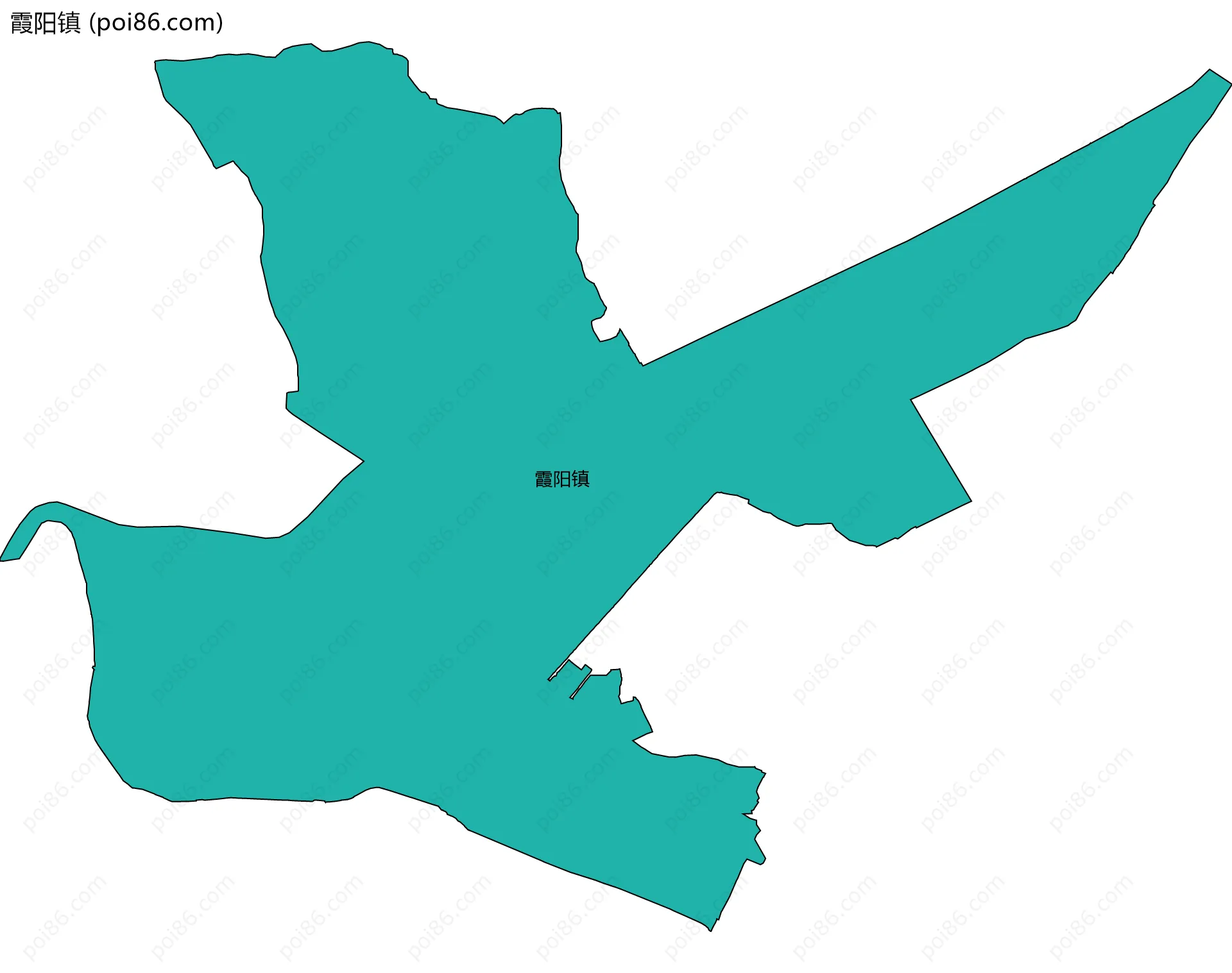 霞阳镇边界地图
