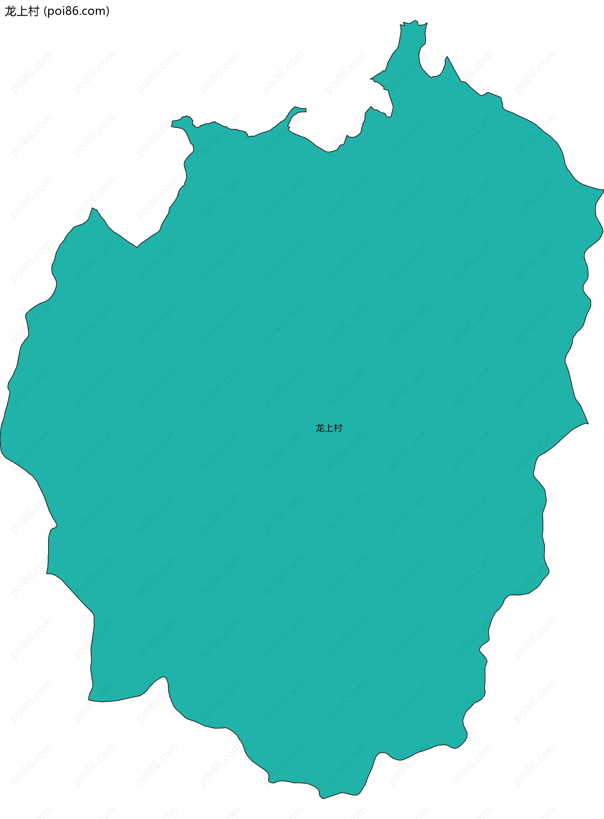 龙上村边界地图