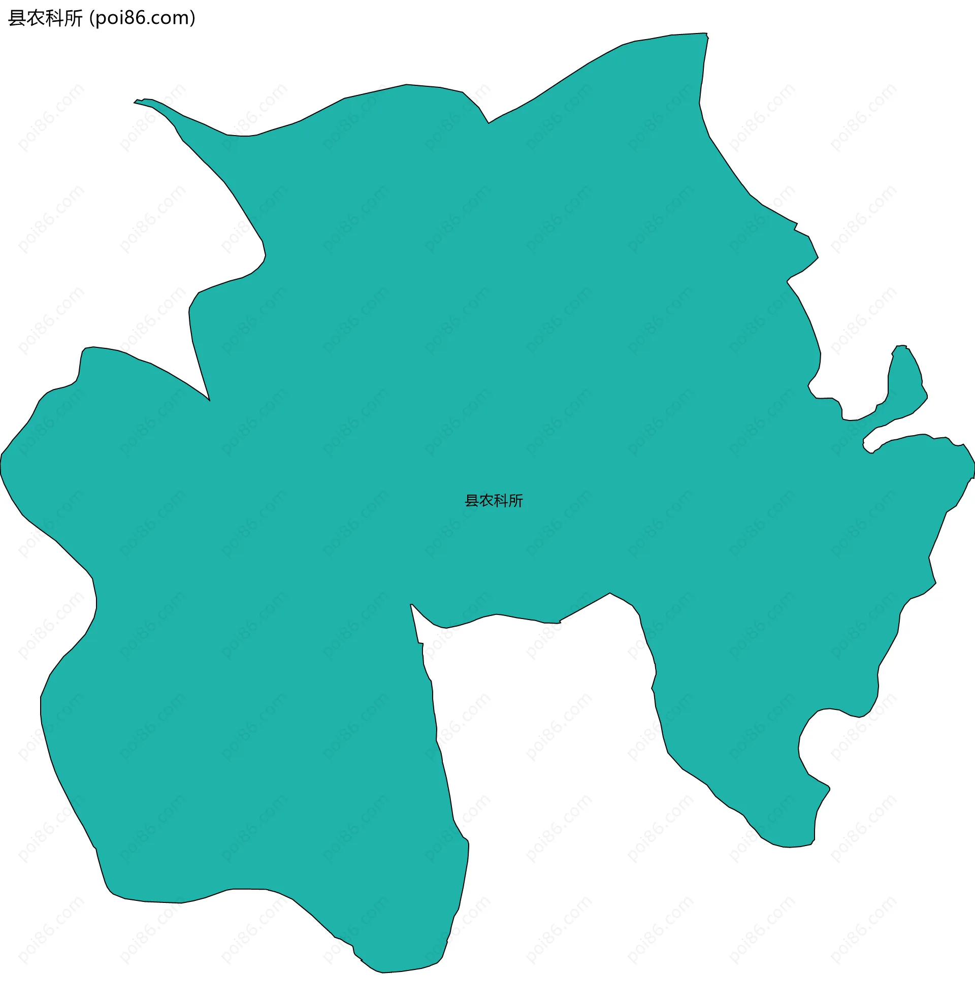 县农科所边界地图