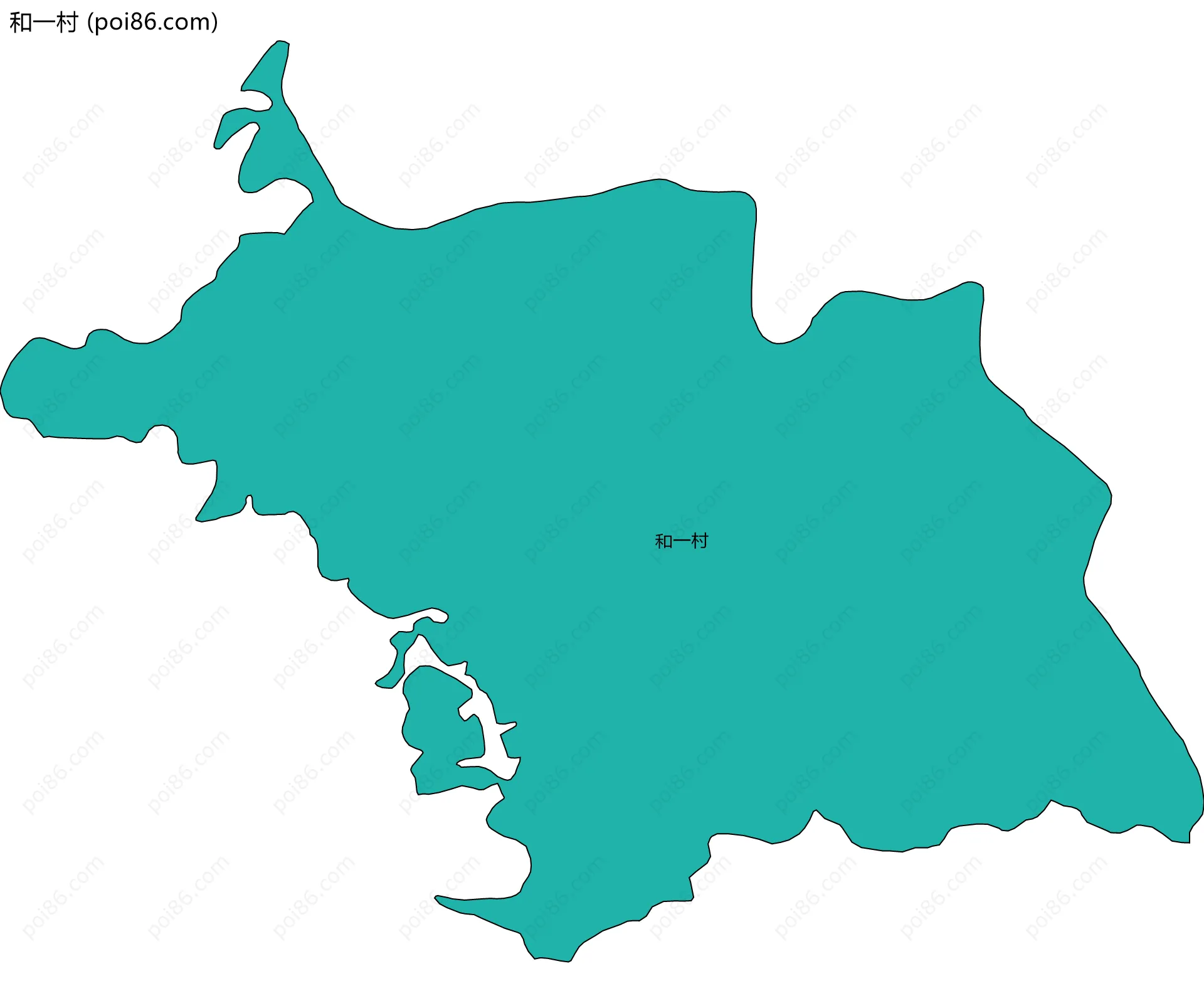和一村边界地图