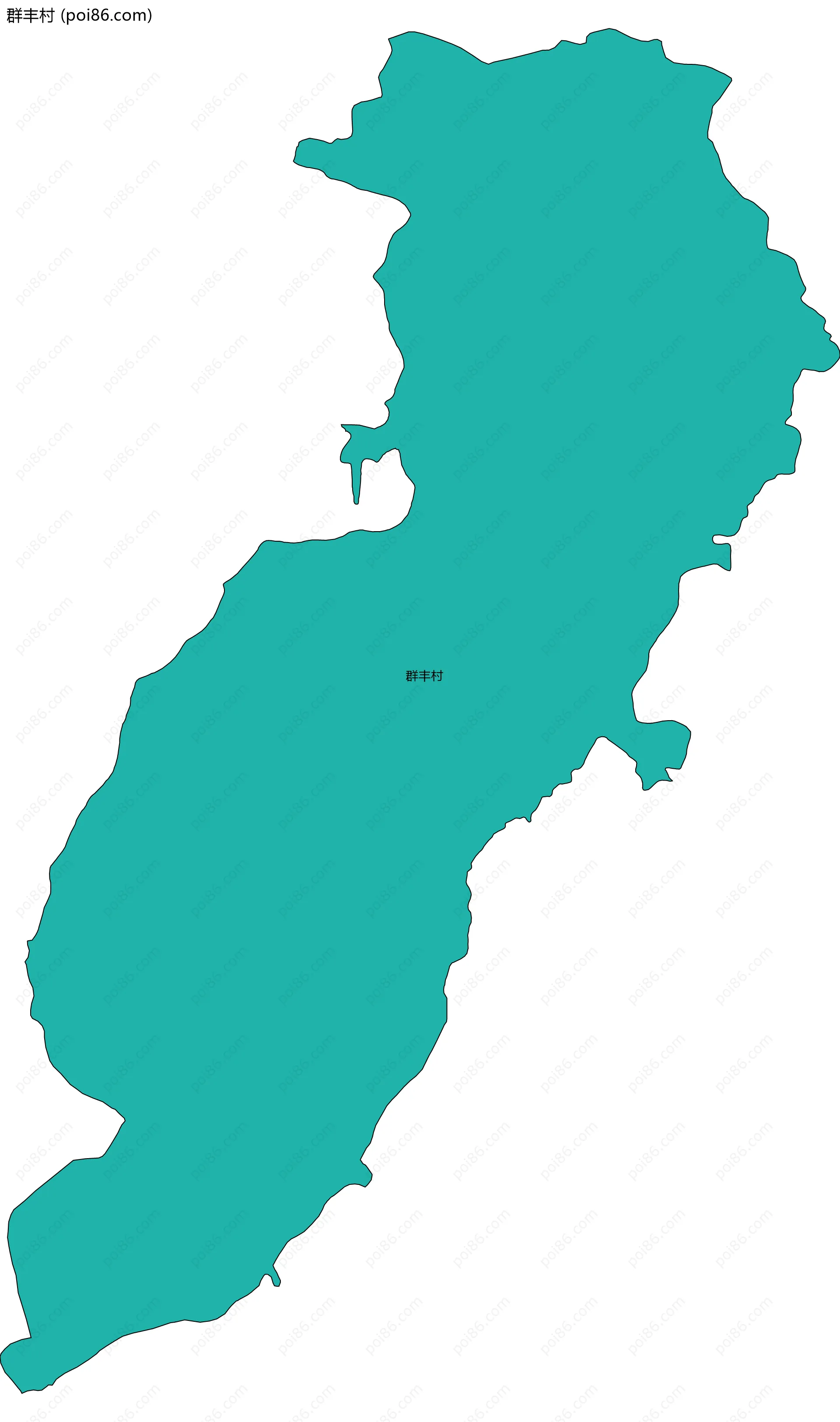 群丰村边界地图