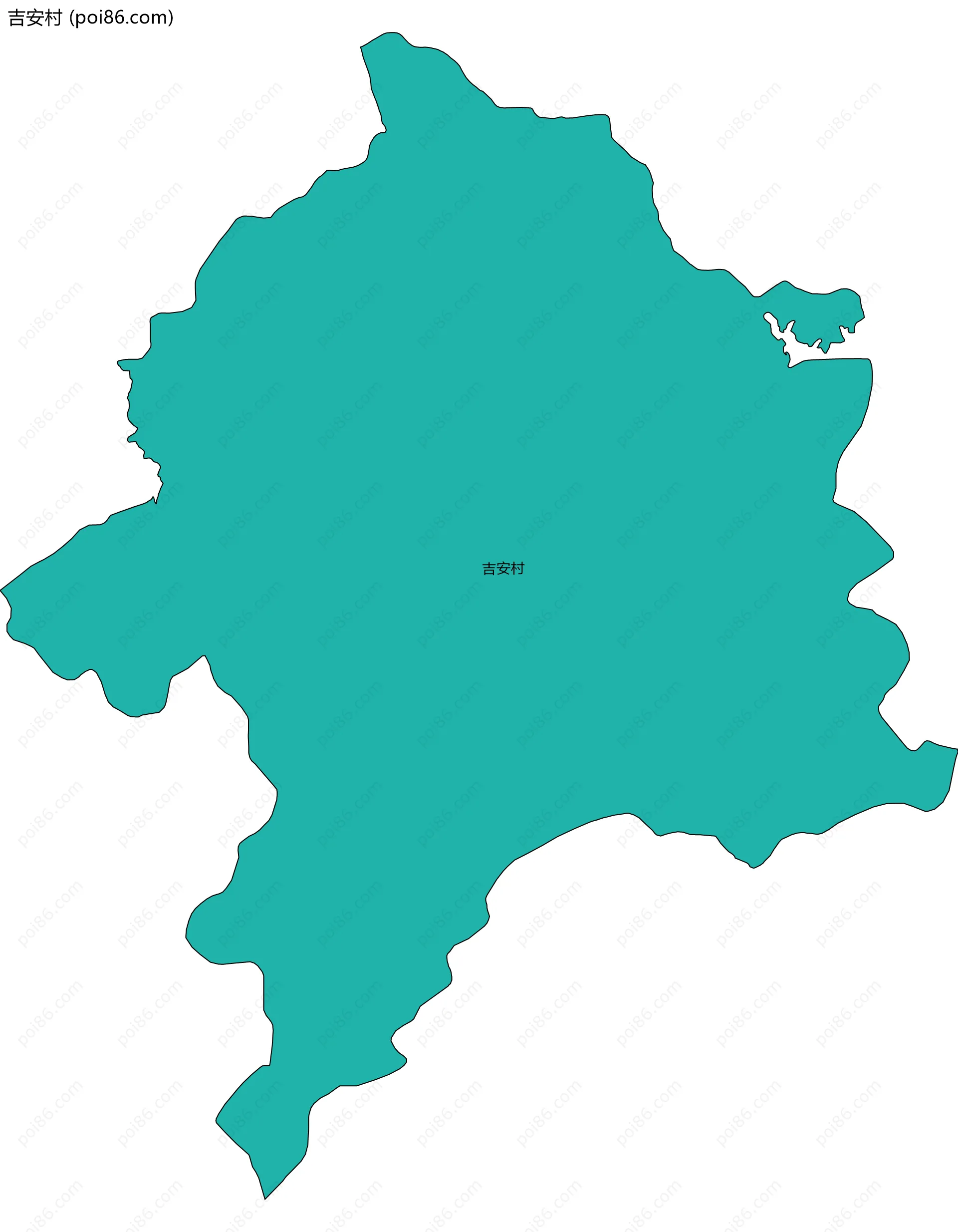 吉安村边界地图