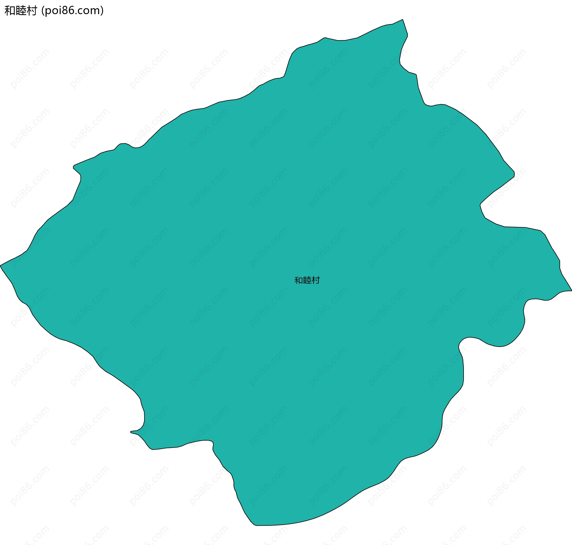 和睦村边界地图