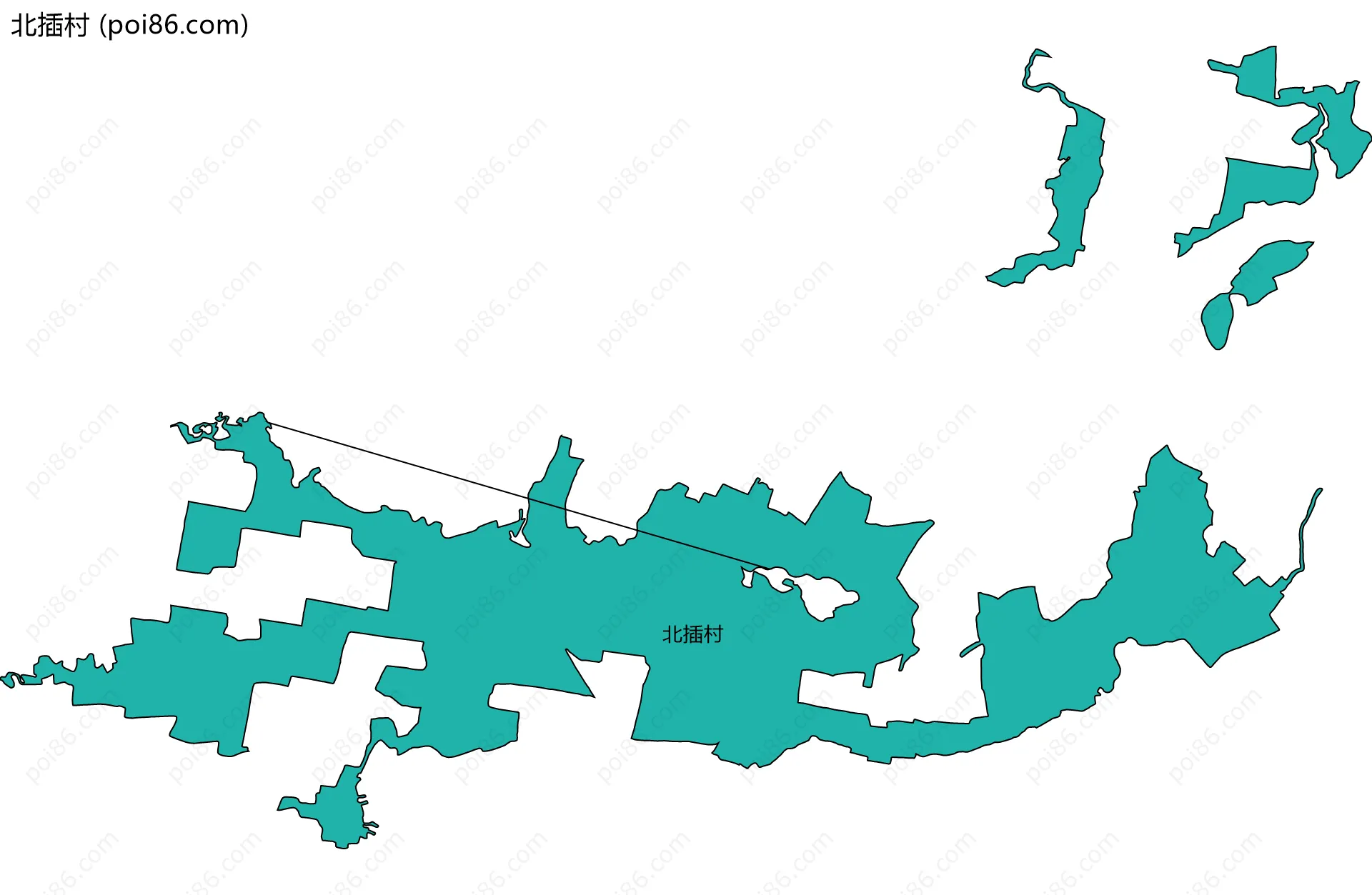 北插村边界地图