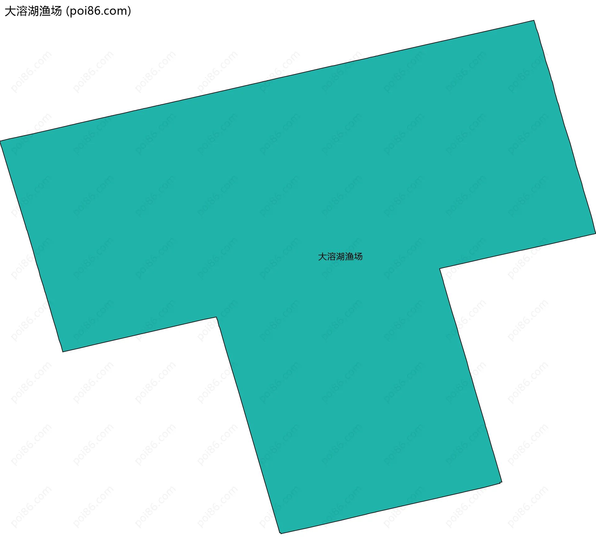 大溶湖渔场边界地图