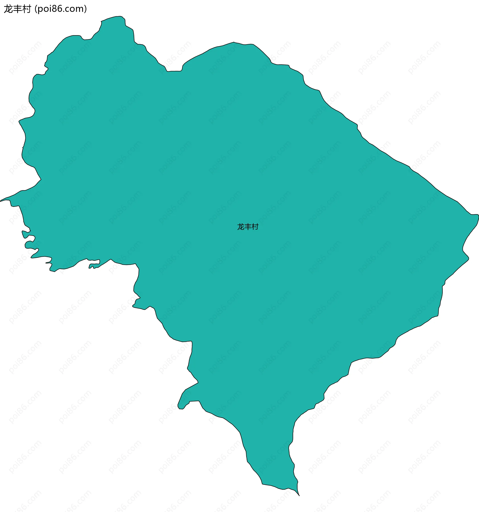 龙丰村边界地图