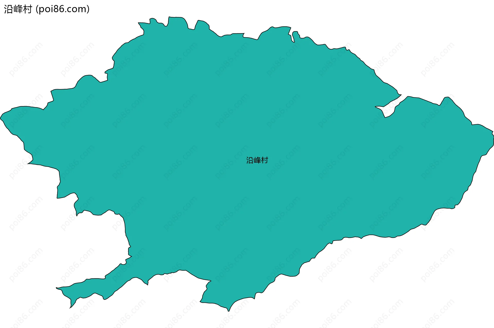 沿峰村边界地图