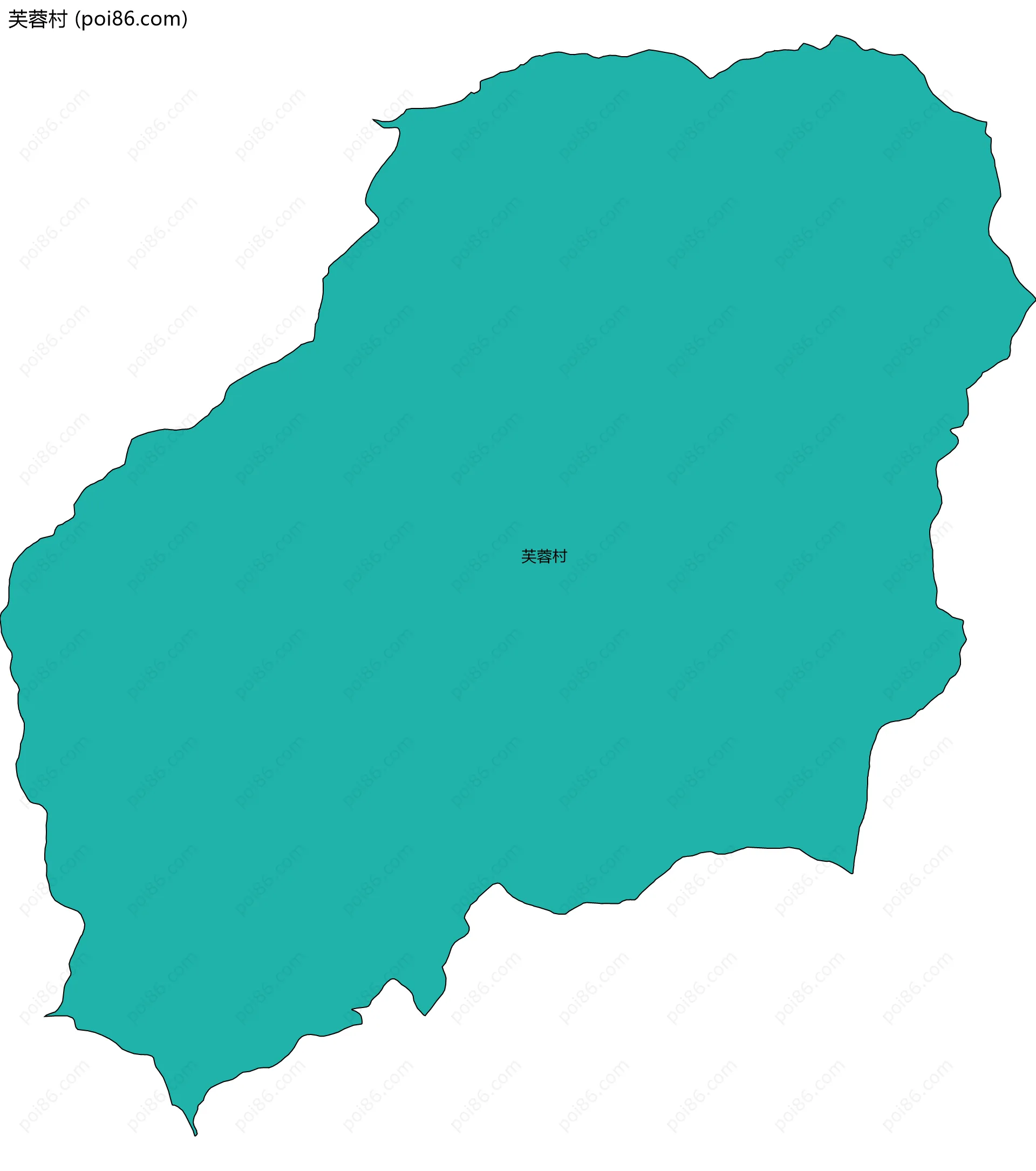 芙蓉村边界地图