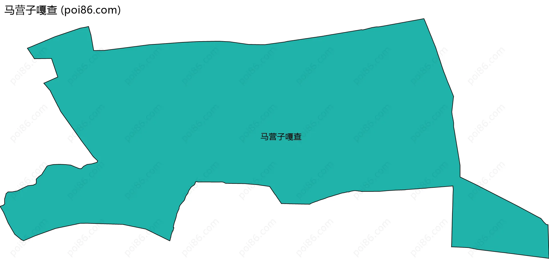 马营子嘎查边界地图